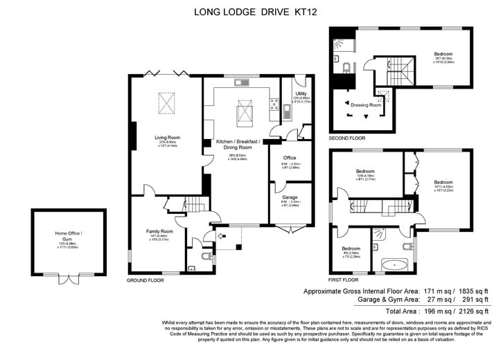 15, Long Lodge Drive, Walton-on-Thames floorplan
