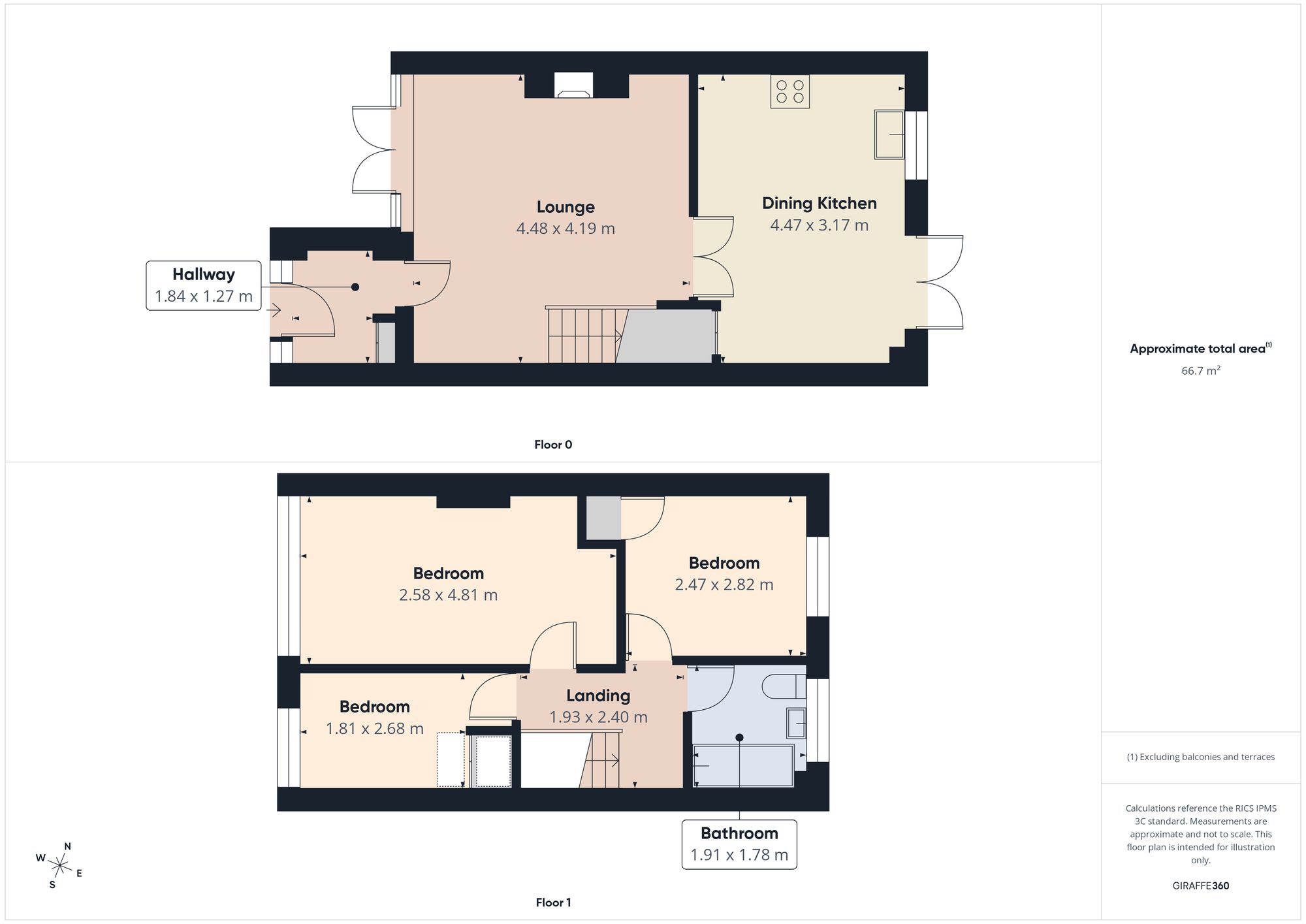 40 Tamerton Drive, Chester Le Street floorplan