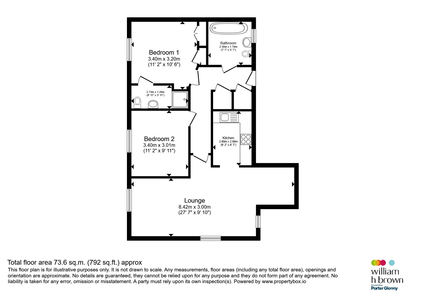 Flat 10, Masters Court, 3, Academy Fields Road, Romford floorplan