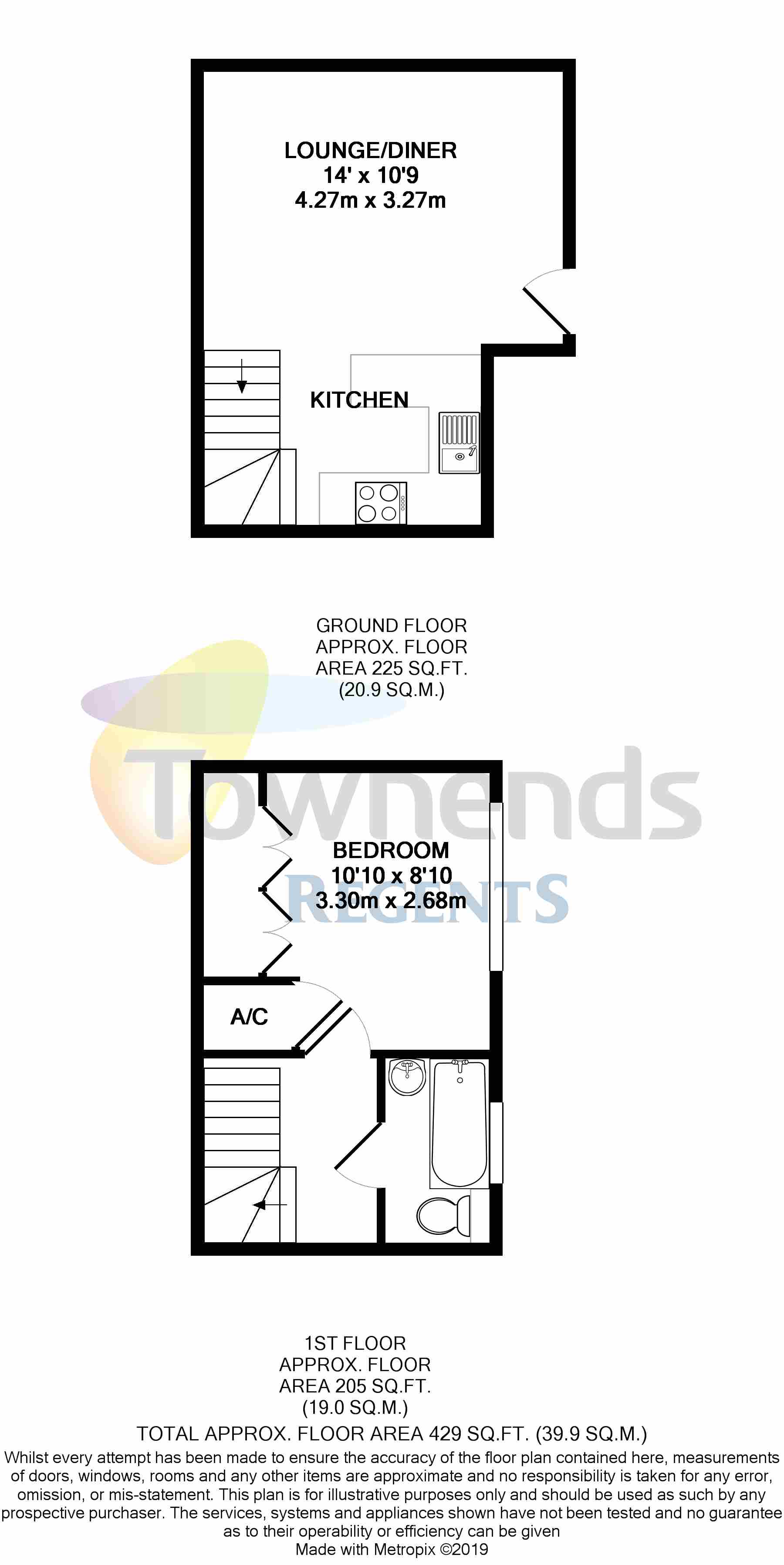 1 Bedrooms Terraced house to rent in Windermere Close, Egham TW20