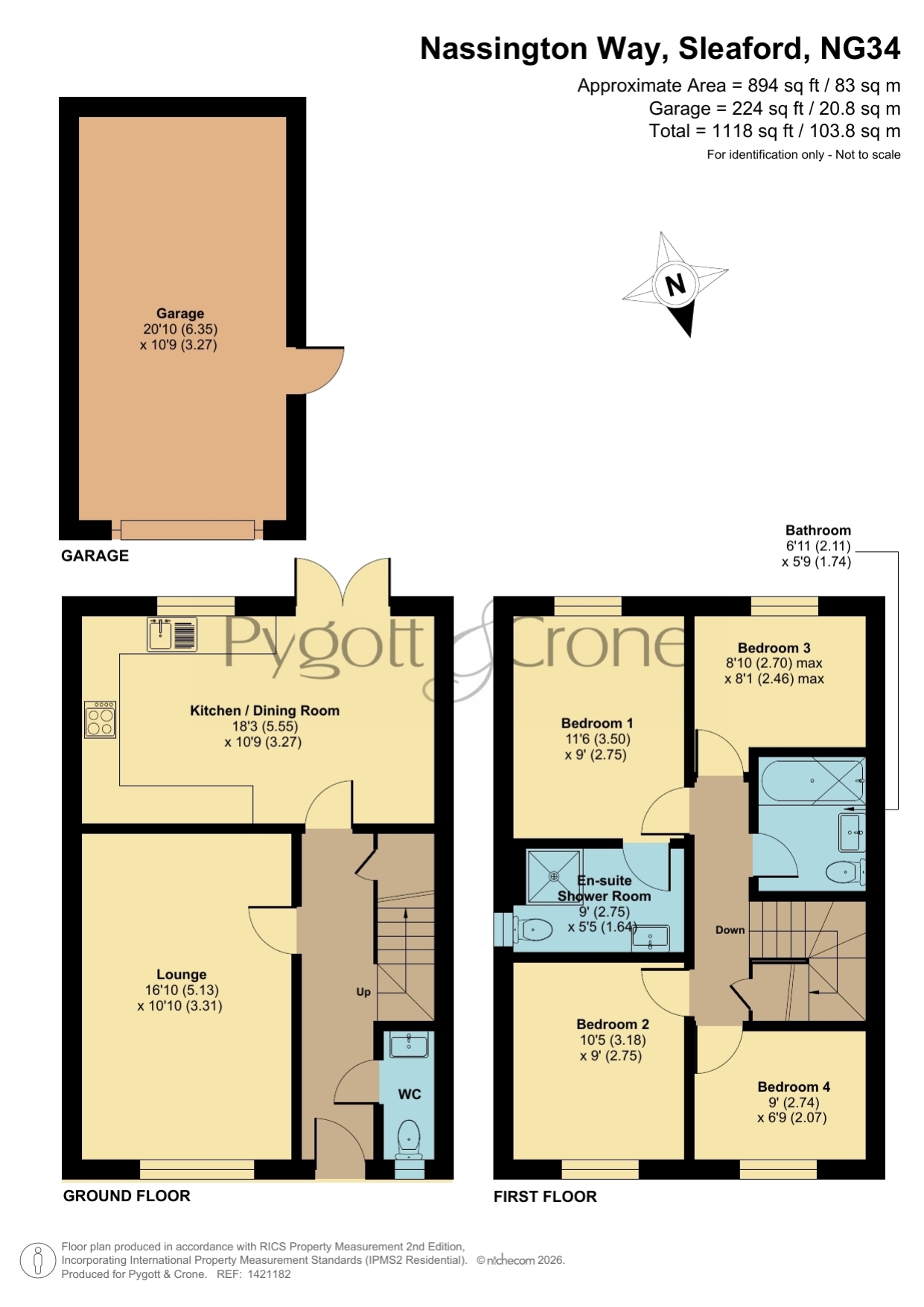26, Nassington Way, Sleaford floorplan