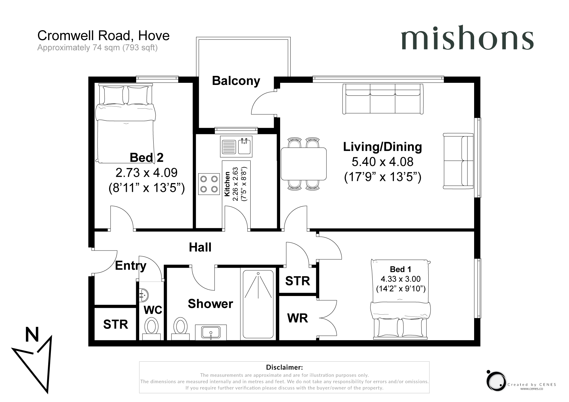 36 Cromwell Court,, Cromwell Road, East Sussex floorplan