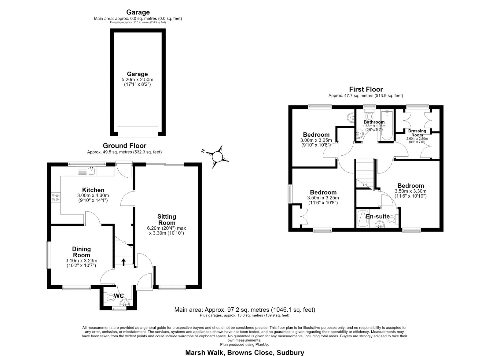 Marsh Walk,3, Browns Close, Sudbury floorplan