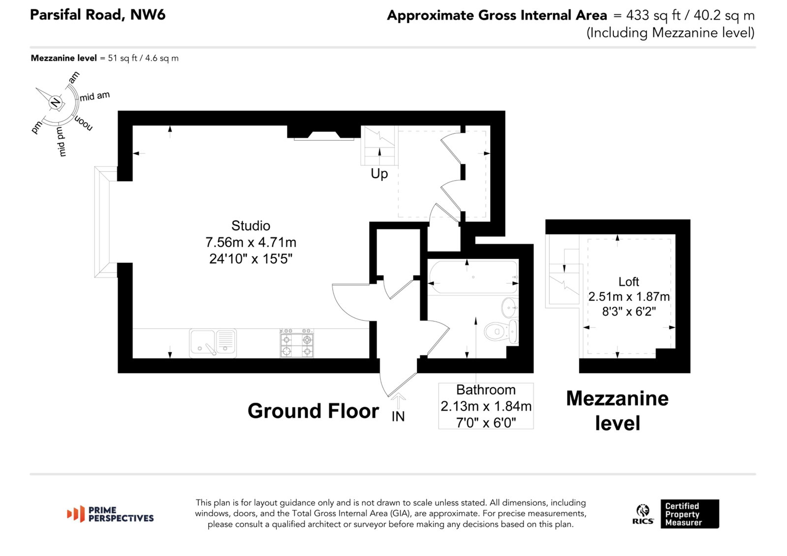 Parsifal Road, London floorplan
