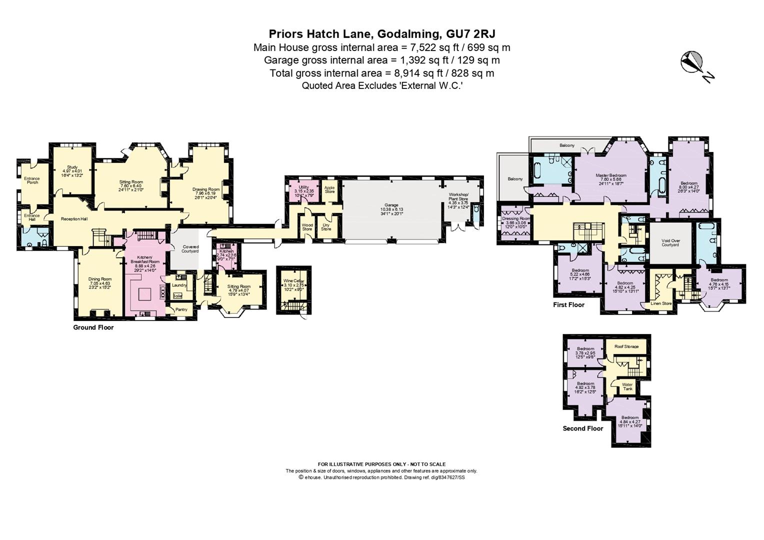 8 Bedrooms  for sale in Priors Hatch Lane, Hurtmore, Godalming GU7