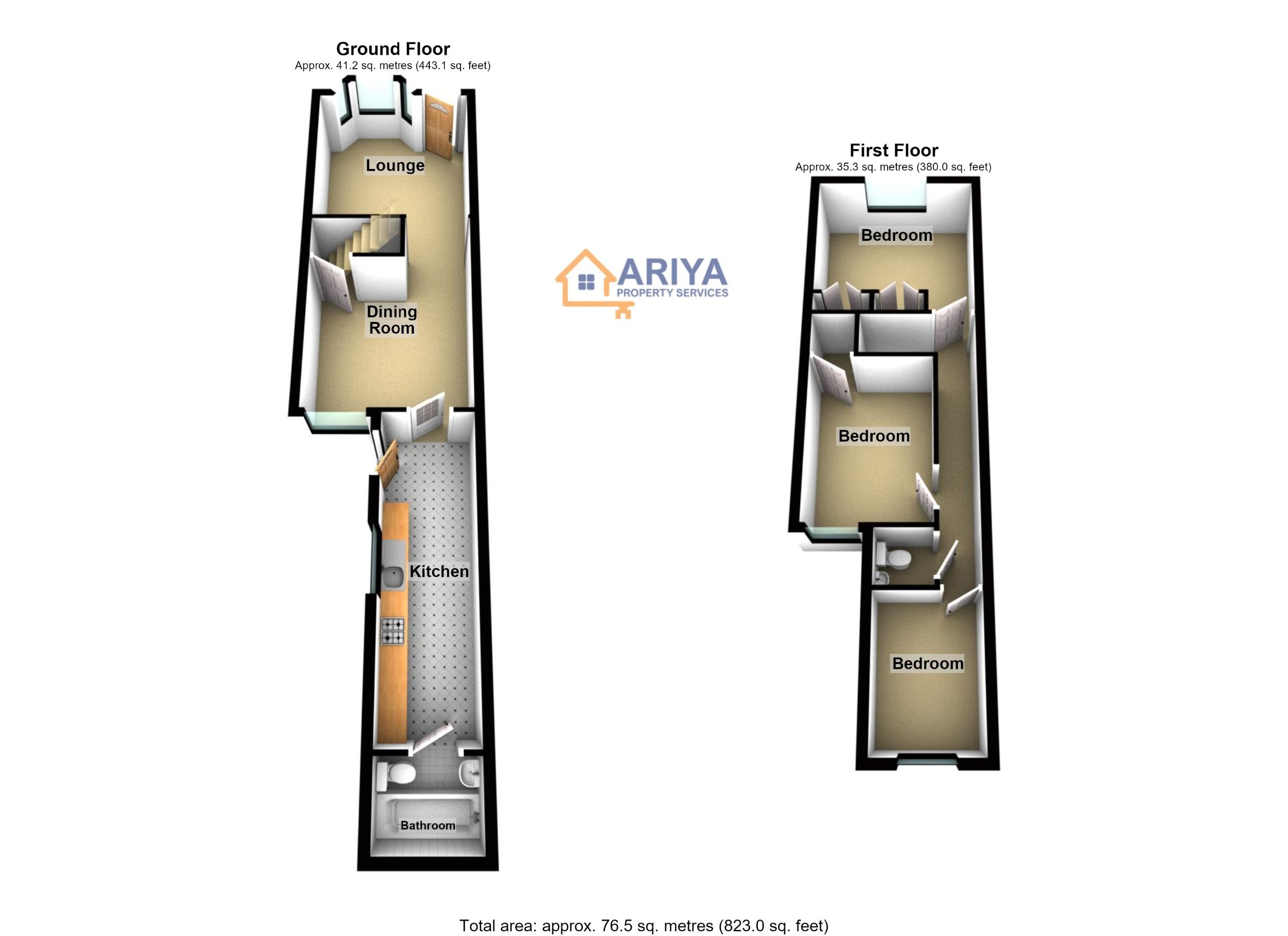 60 Bridge Road, Leicester floorplan