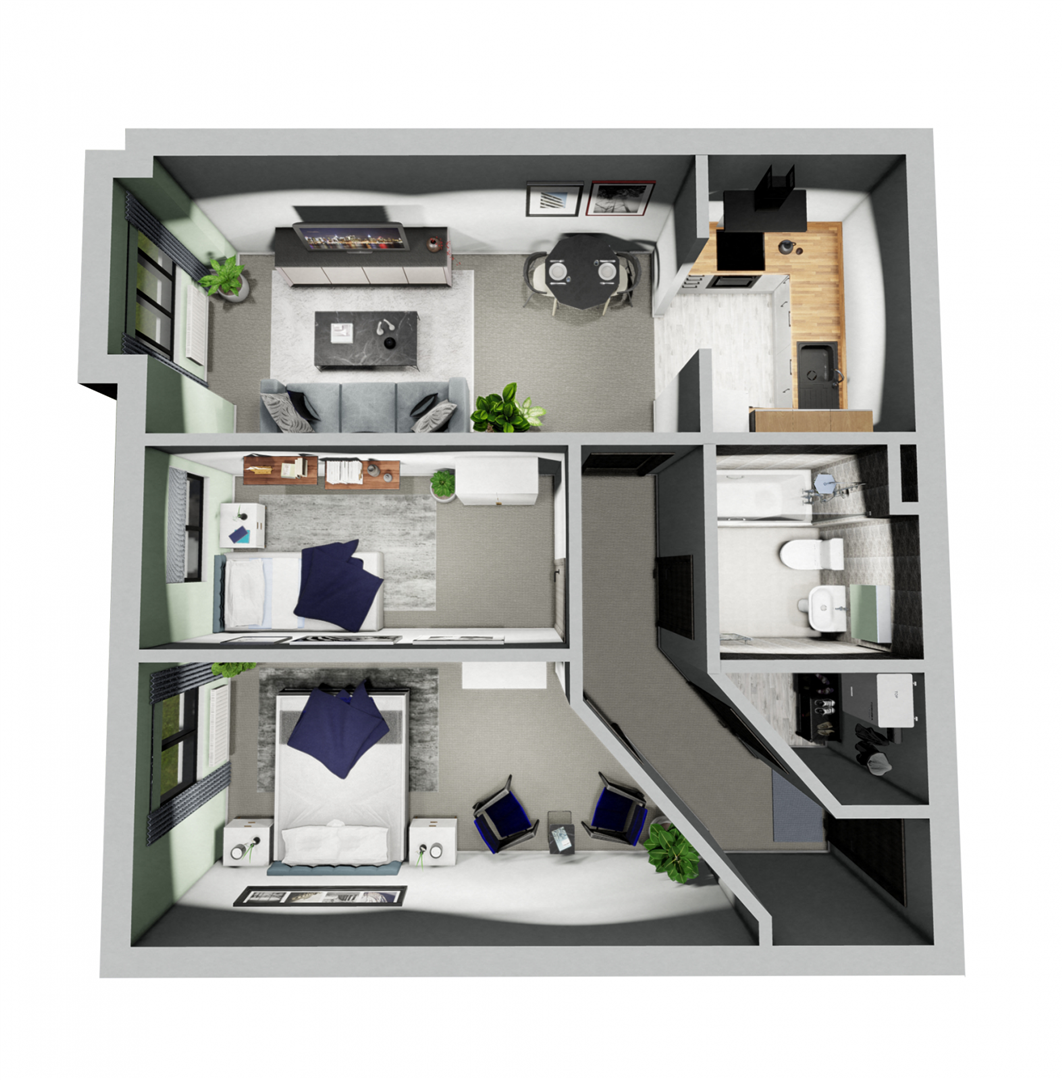 Flat 3, Conners Court, Nuneaton floorplan