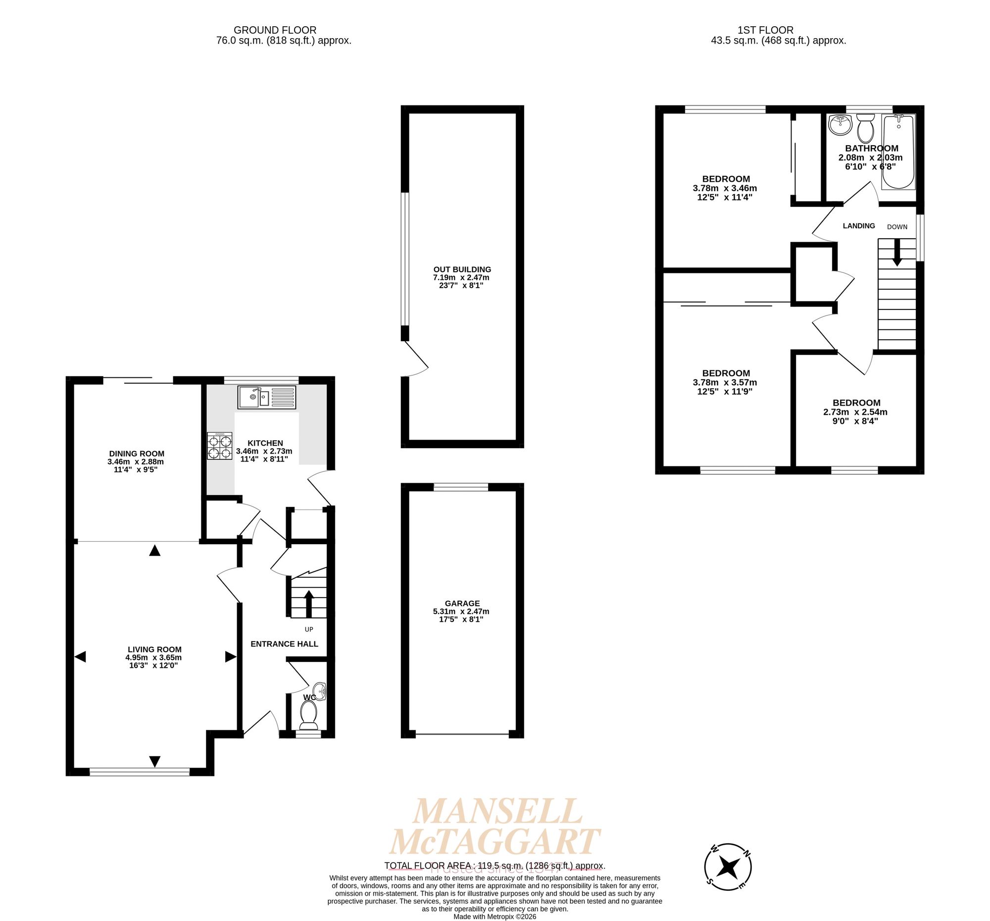 15 Sarel Way, Horley floorplan