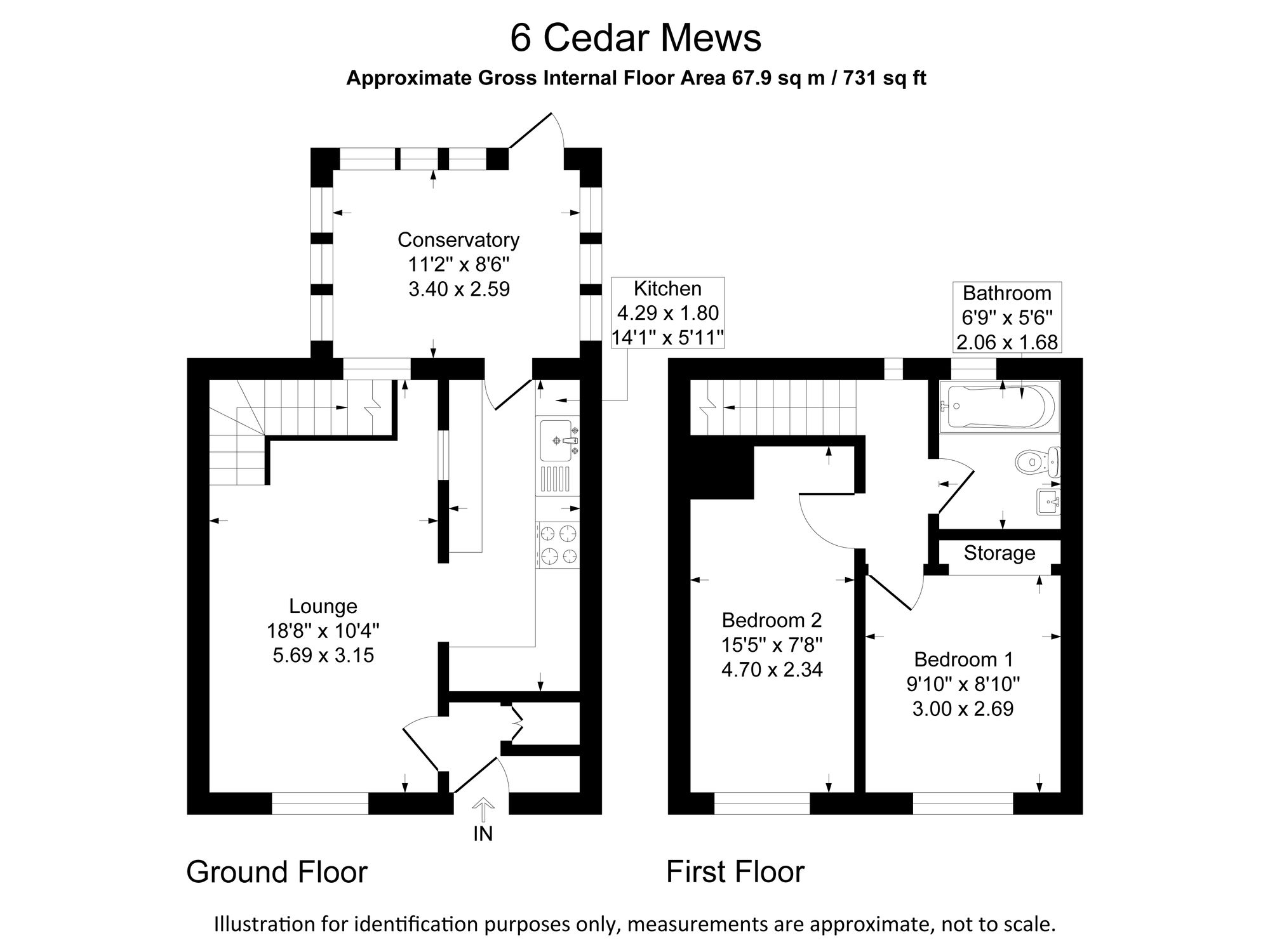 6 Cedar Mews, Chester floorplan