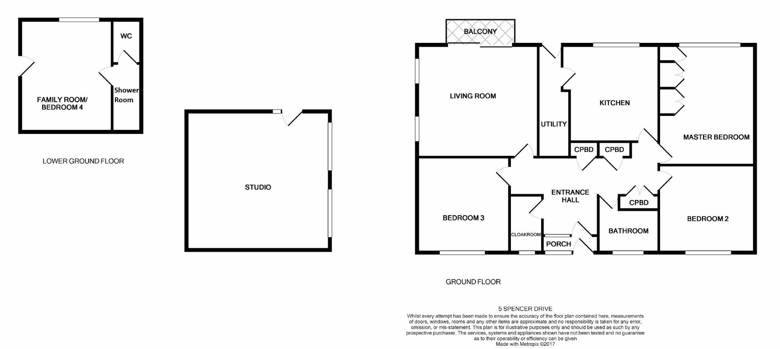 5, Spencer Drive, Malvern floorplan