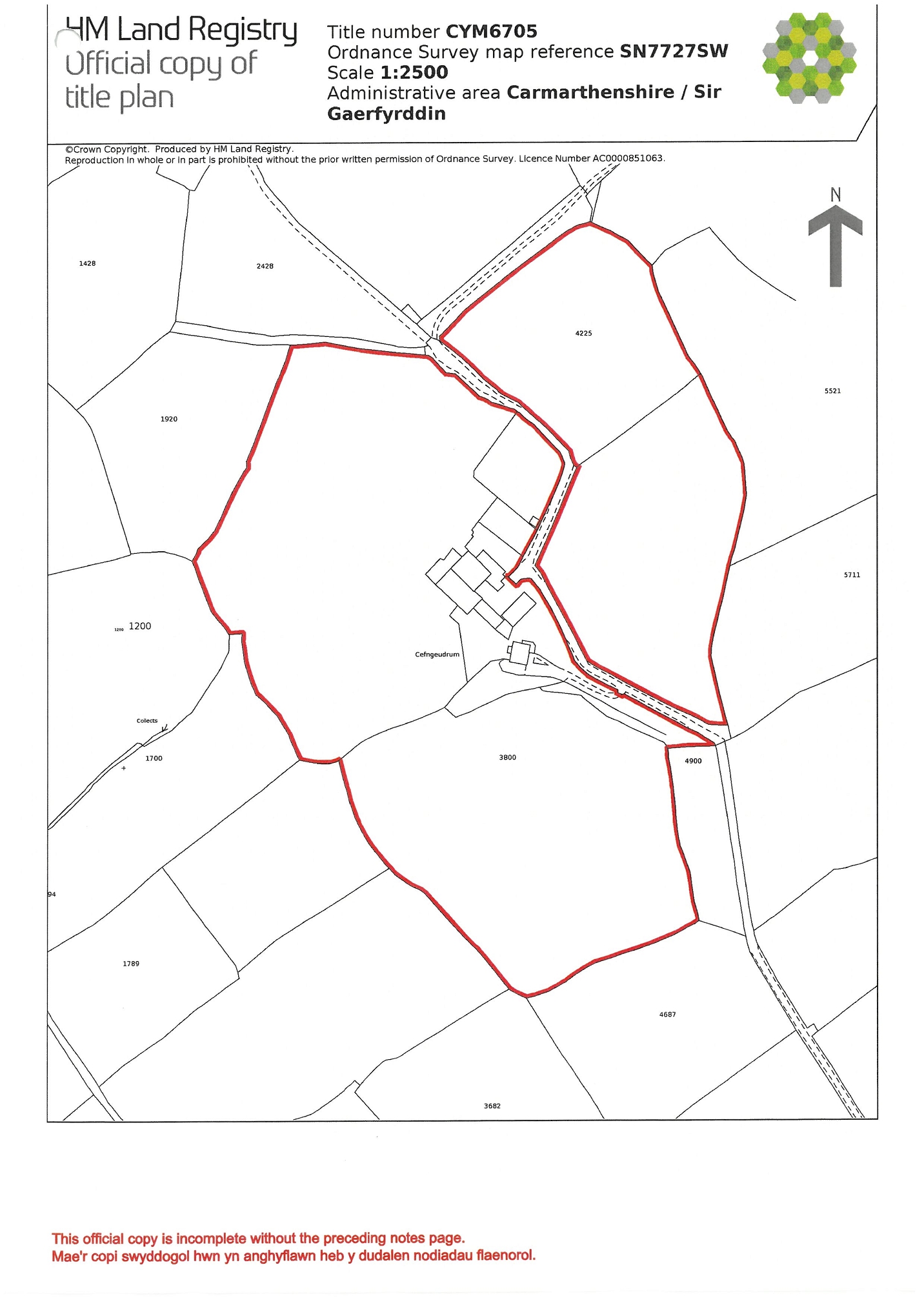 Cefnceidrym, Llanddeusant, Llangadog floorplan