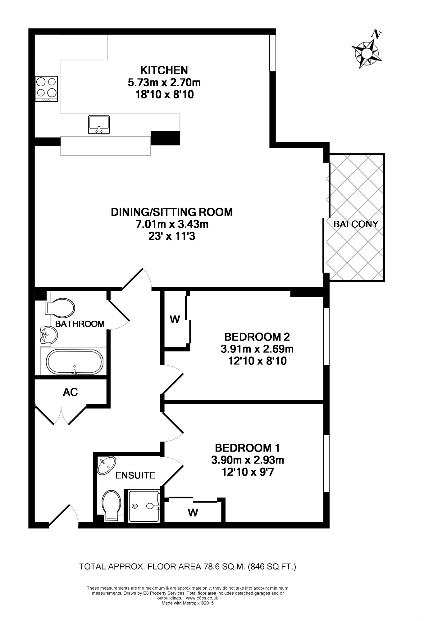 2 Bedrooms Flat to rent in Fisher Row, Oxford OX1