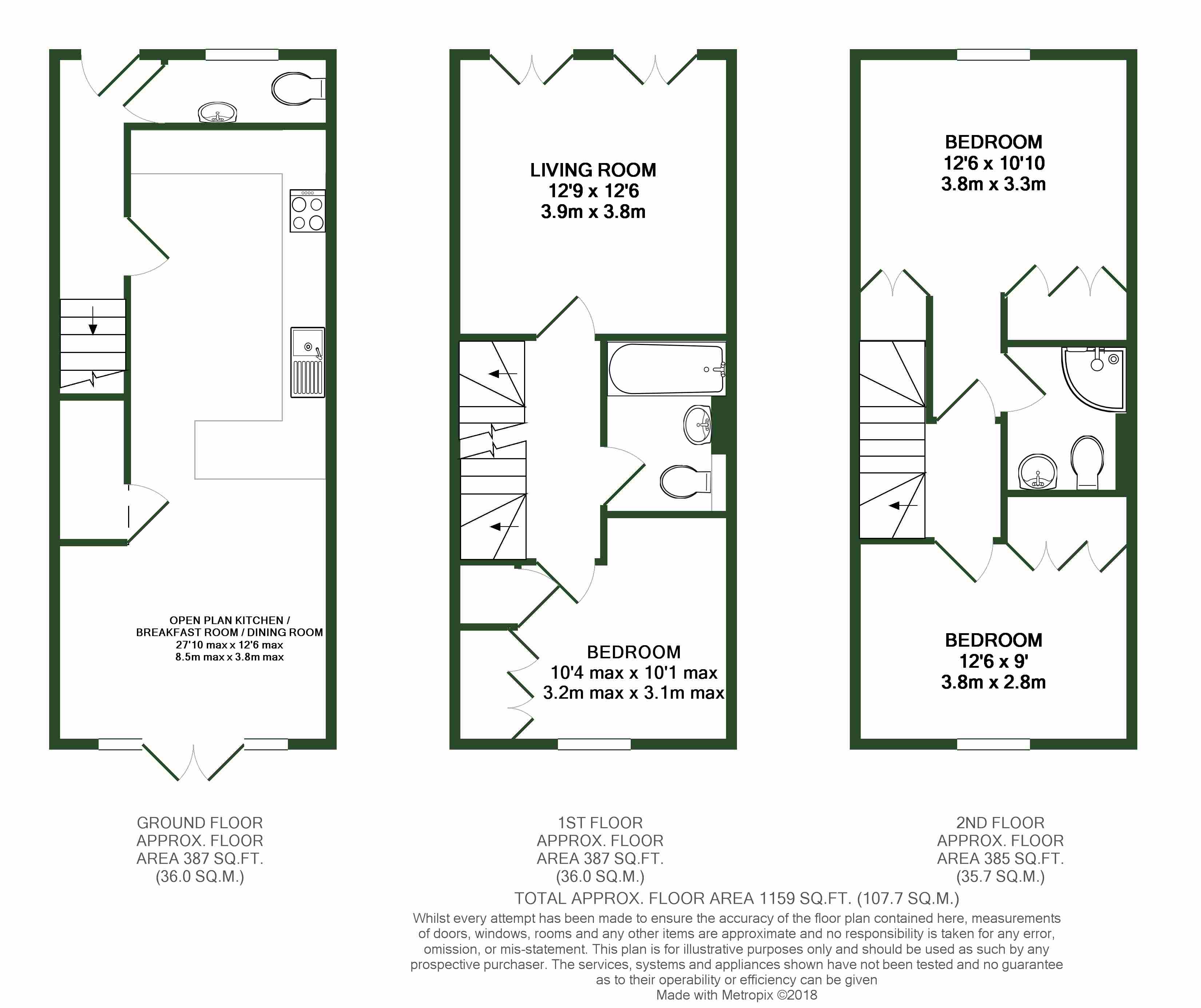 3 Bedrooms  for sale in Greystones, Willesborough, Ashford TN24