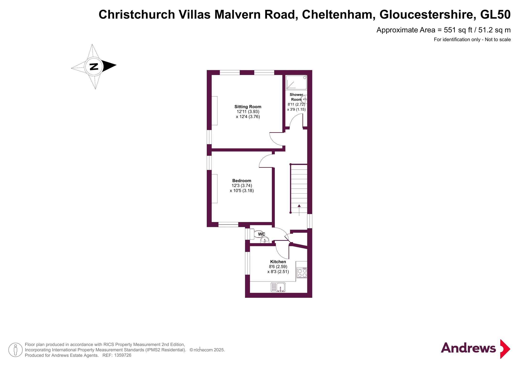 9 Christchurch Villas,, Malvern Road, Gloucestershire floorplan