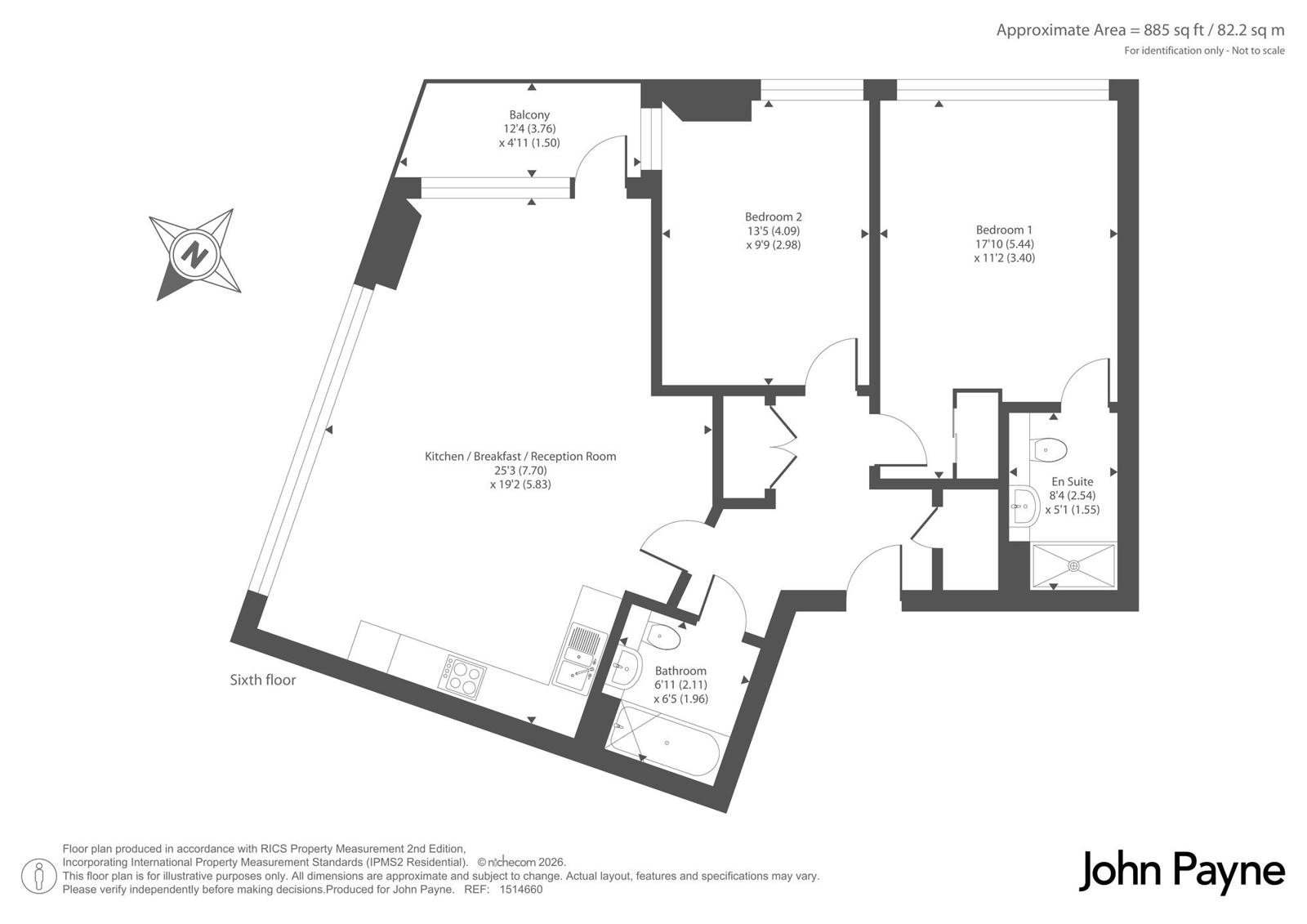 Flat 29, 11, Lambarde Square, Greenwich floorplan