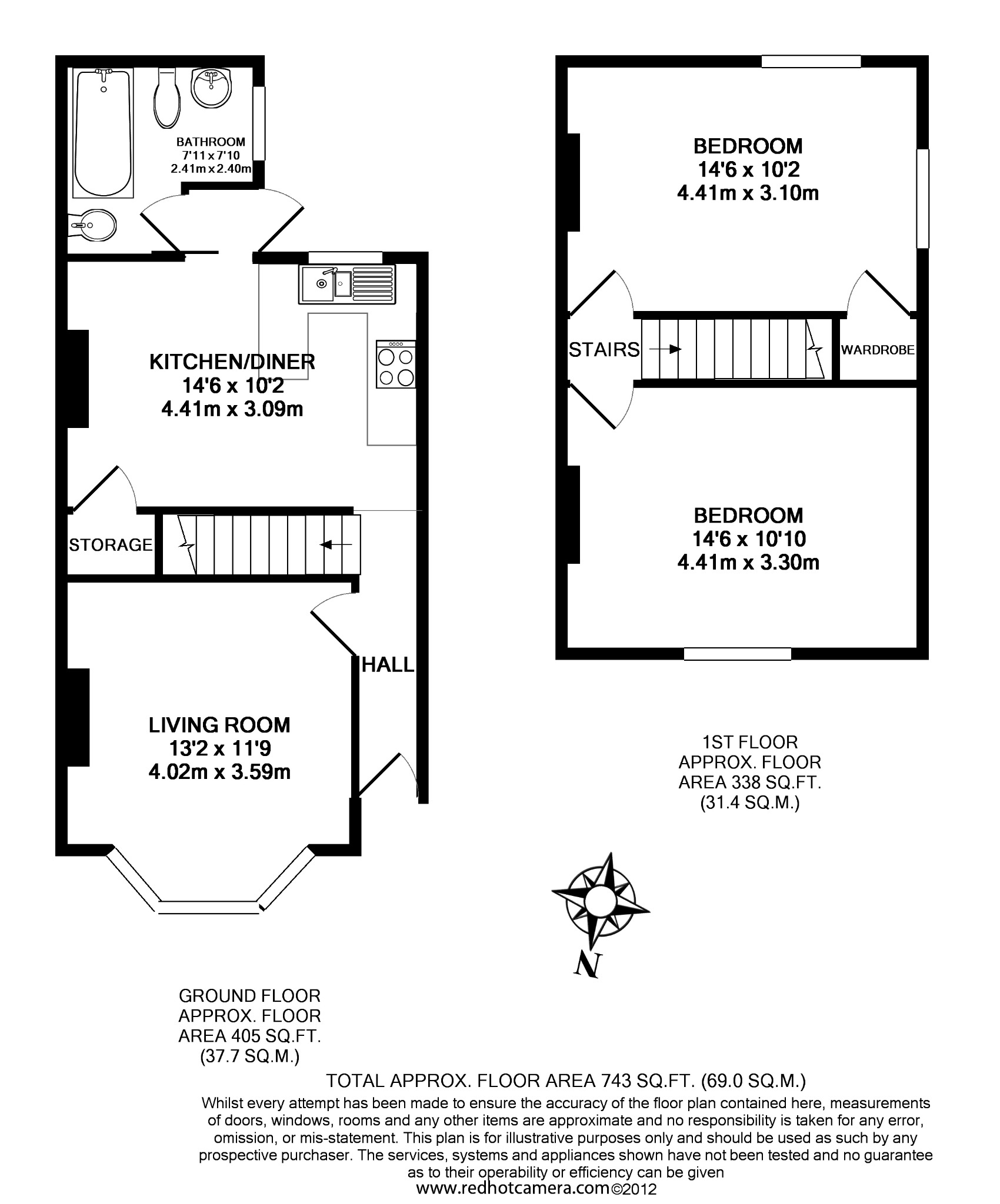 23, Park End, Bromley floorplan