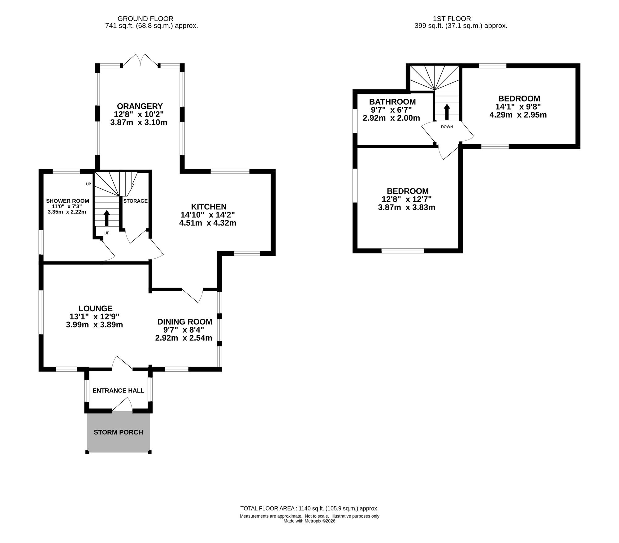 Watermeetings Cottage, Stockport floorplan