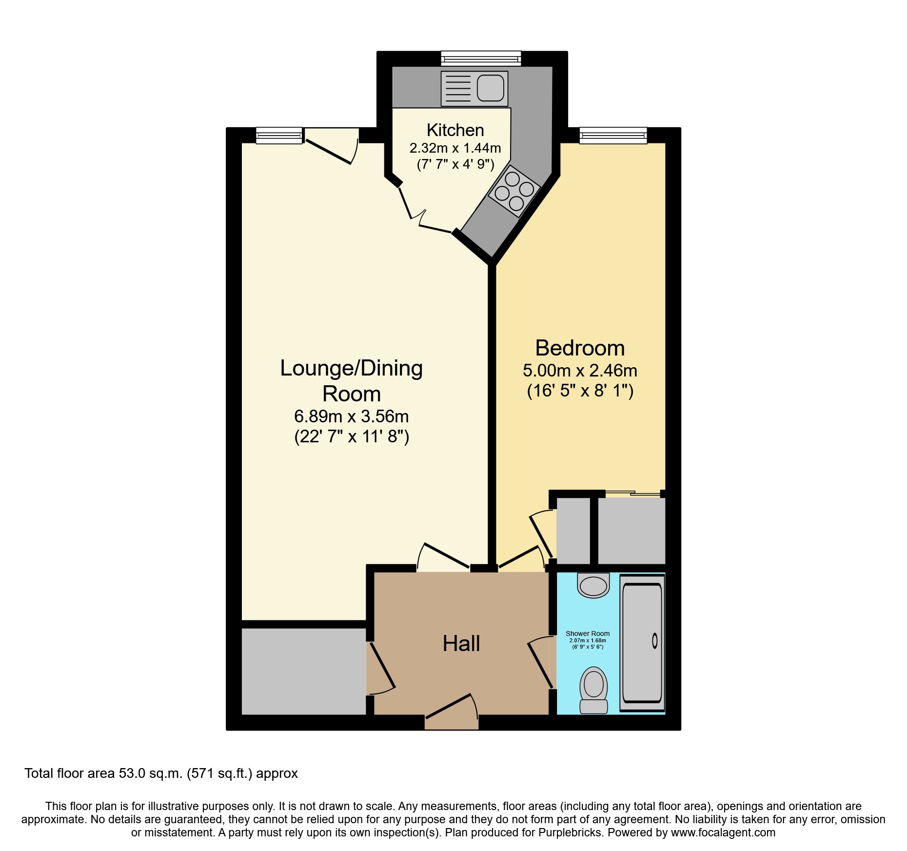 Windsor Court Mount Wise, Newquay TR7, 1 bedroom flat for sale