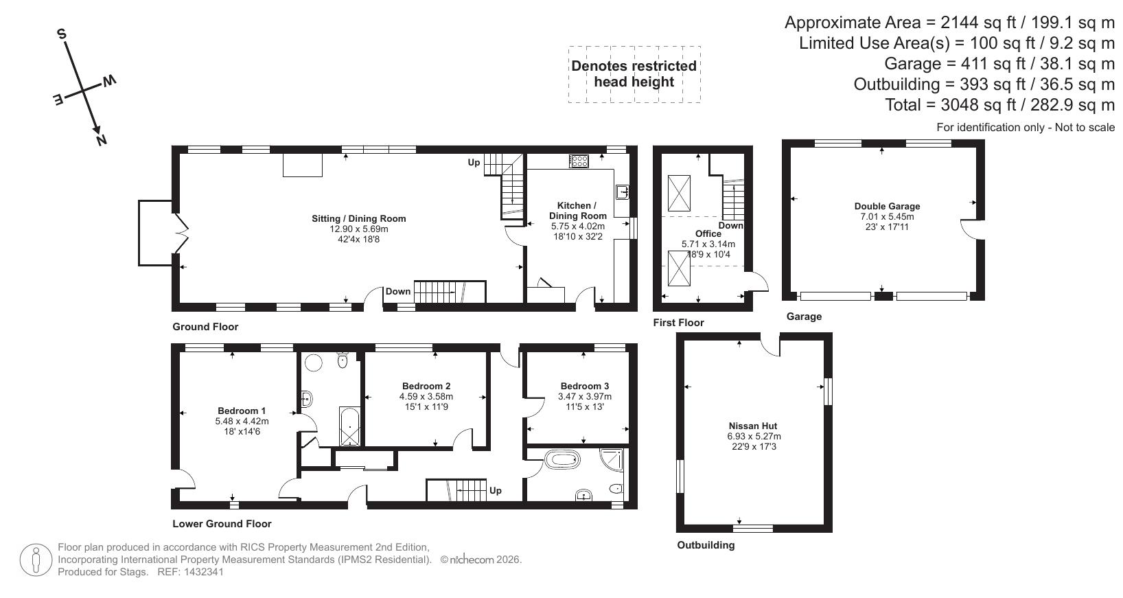 Trevedda Barn, Fowey floorplan
