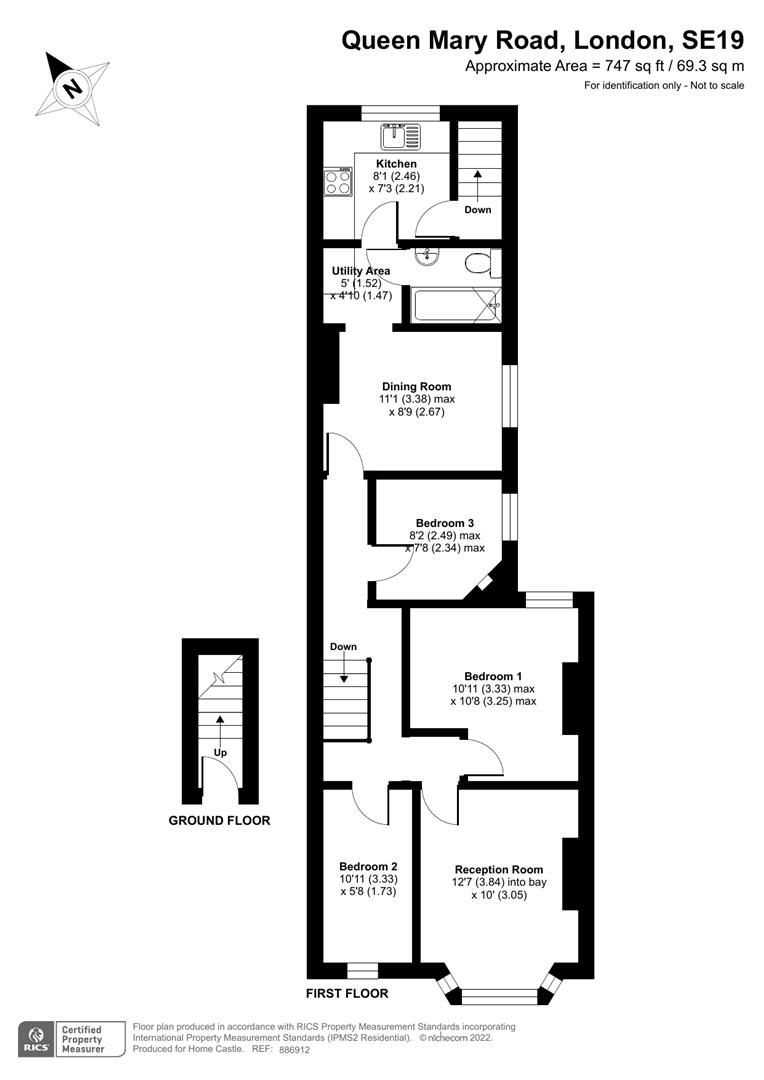 Queen Mary Road, London SE19, 3 bedroom flat for sale 62257851