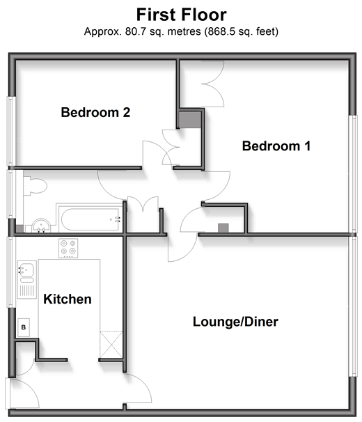 Christchurch Park, Sutton, Surrey floorplan