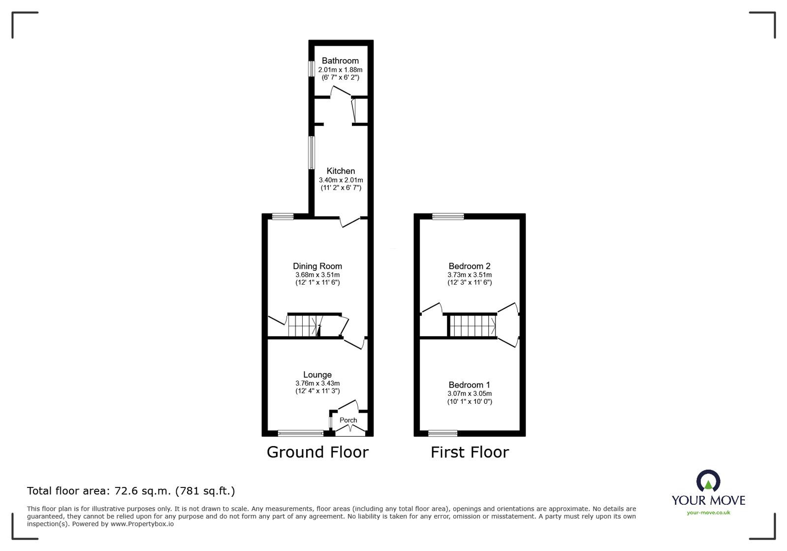 109, King William Street, Tunstall, Staffordshire floorplan