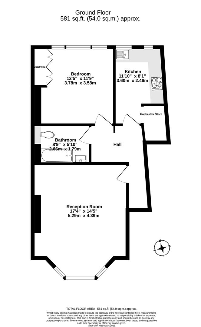 53, Alkham Road, London floorplan