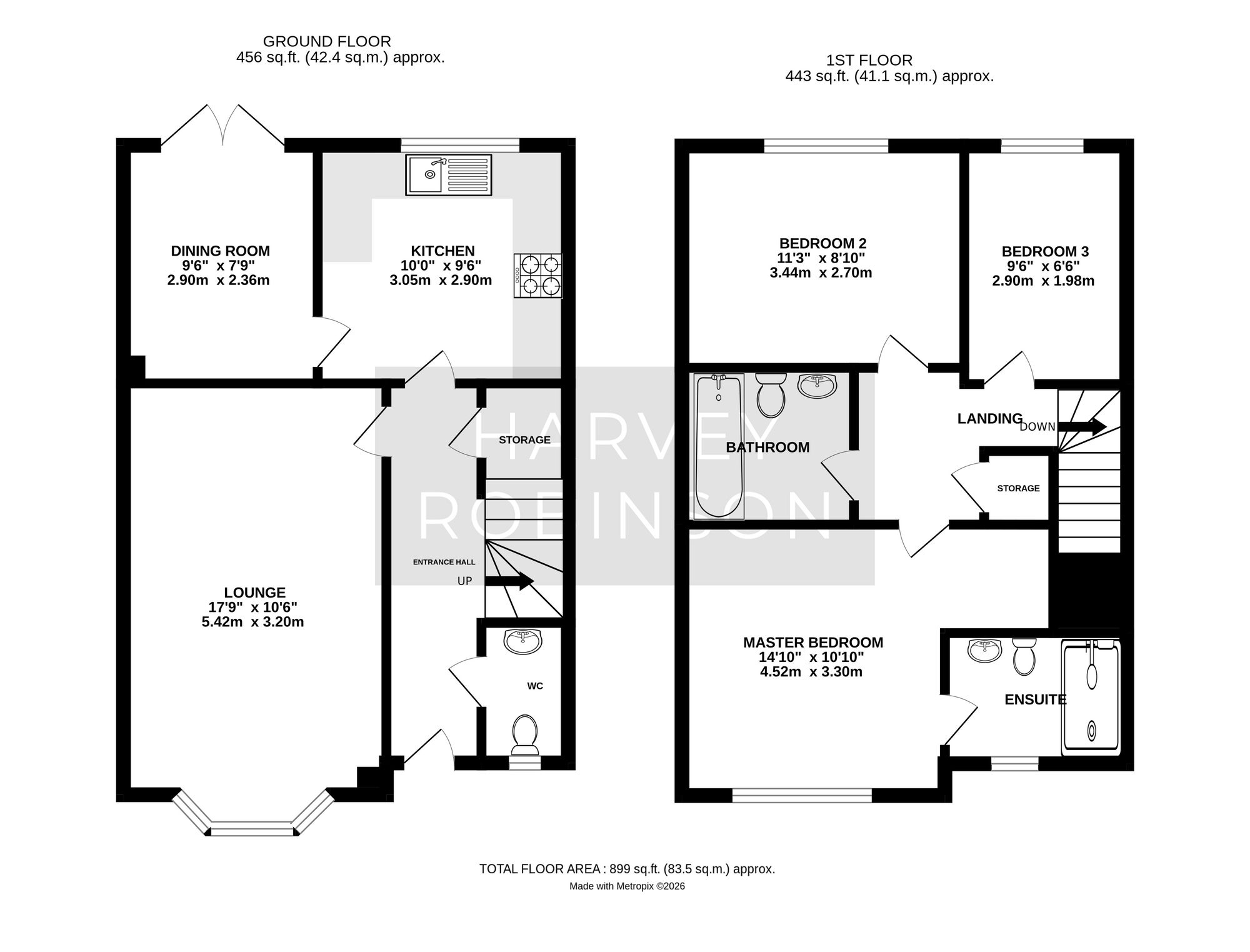 1 Payne Road, Huntingdon floorplan