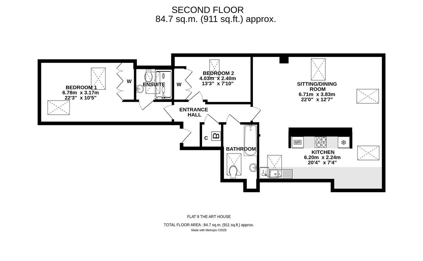 9, The Art House, Milford Road, Lymington floorplan