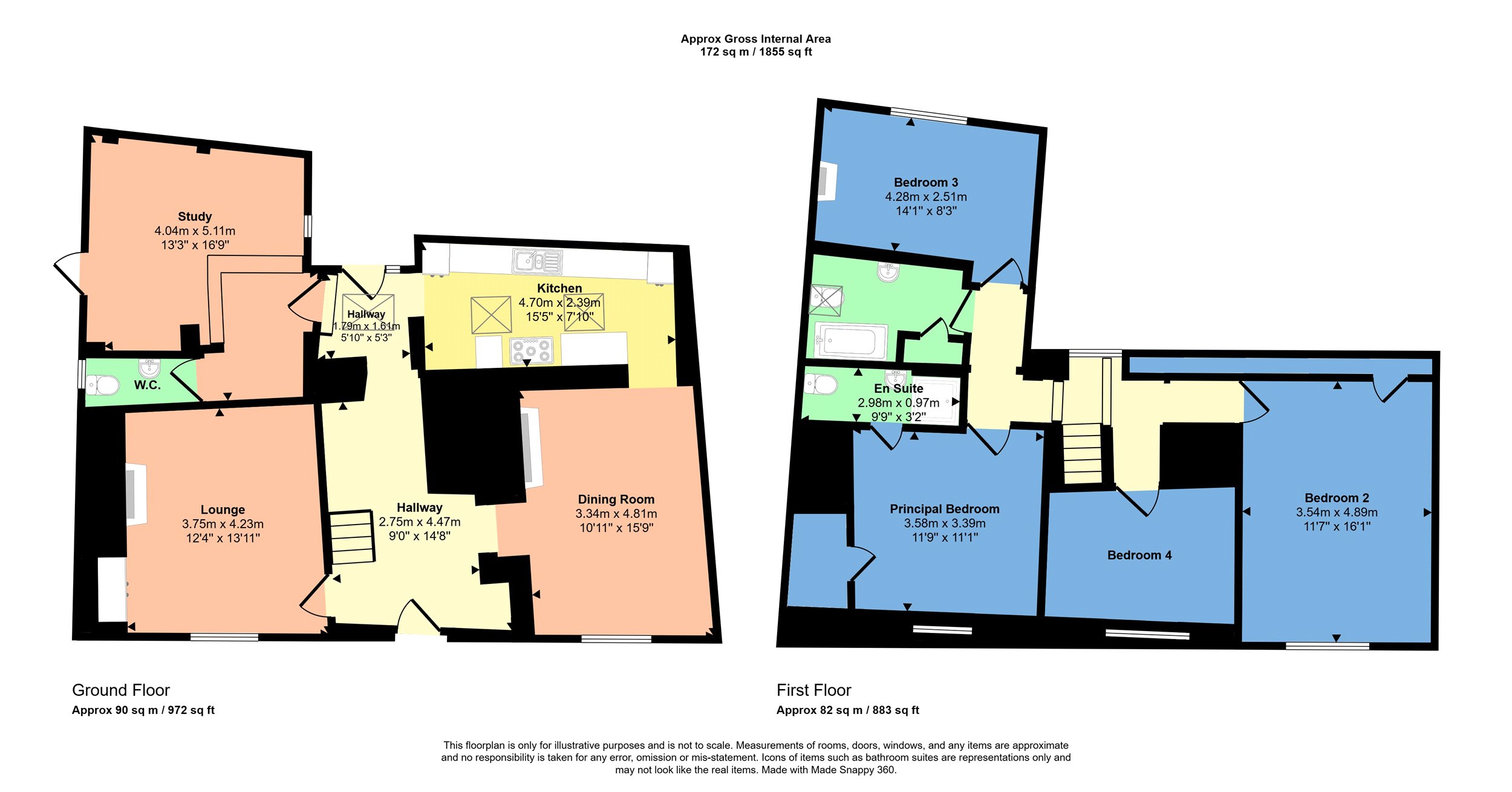 Laurel Cottage Holcombe Rogus, Wellington Devon, Devon floorplan