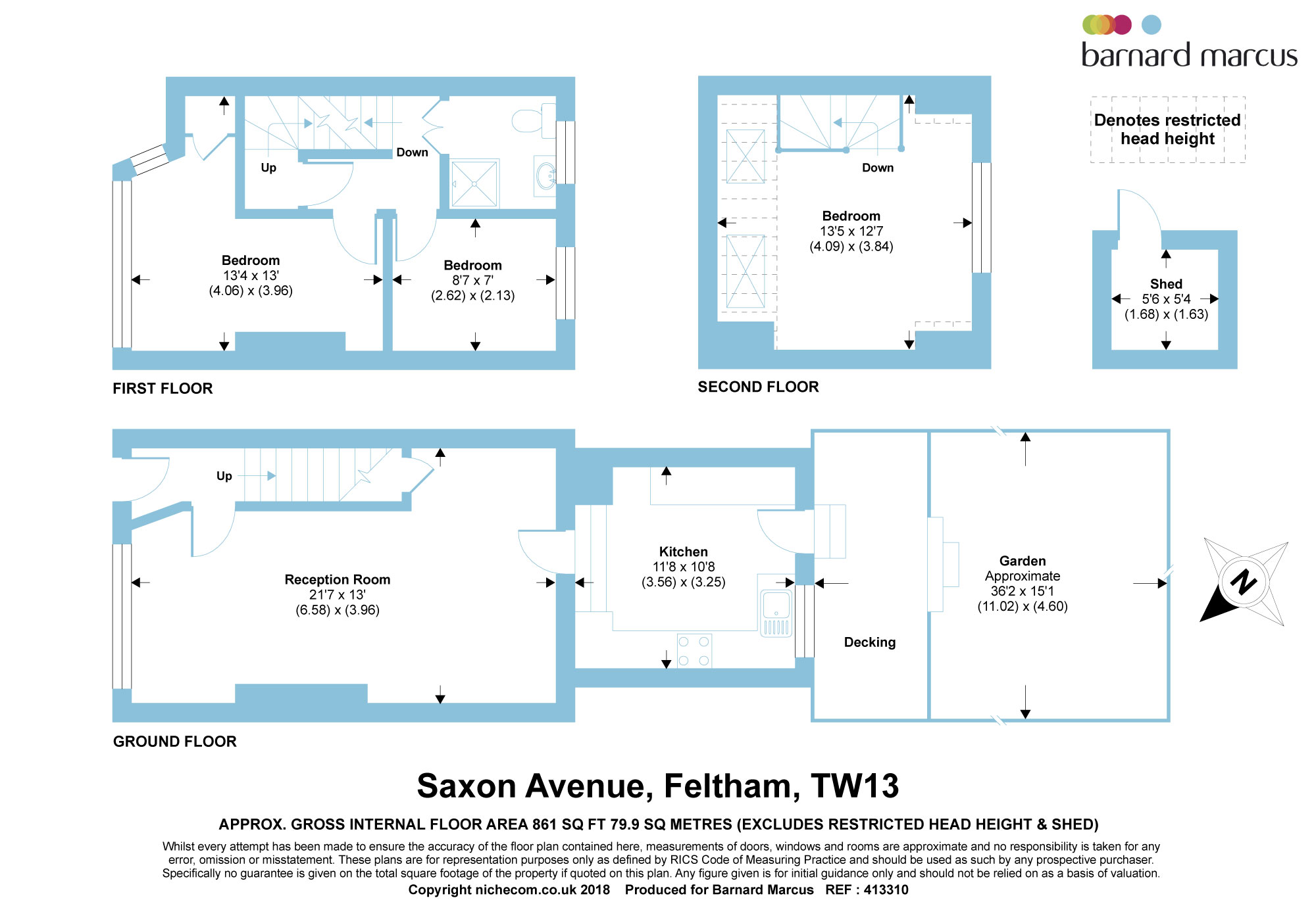 3 Bedrooms Terraced house for sale in Saxon Avenue, Feltham TW13