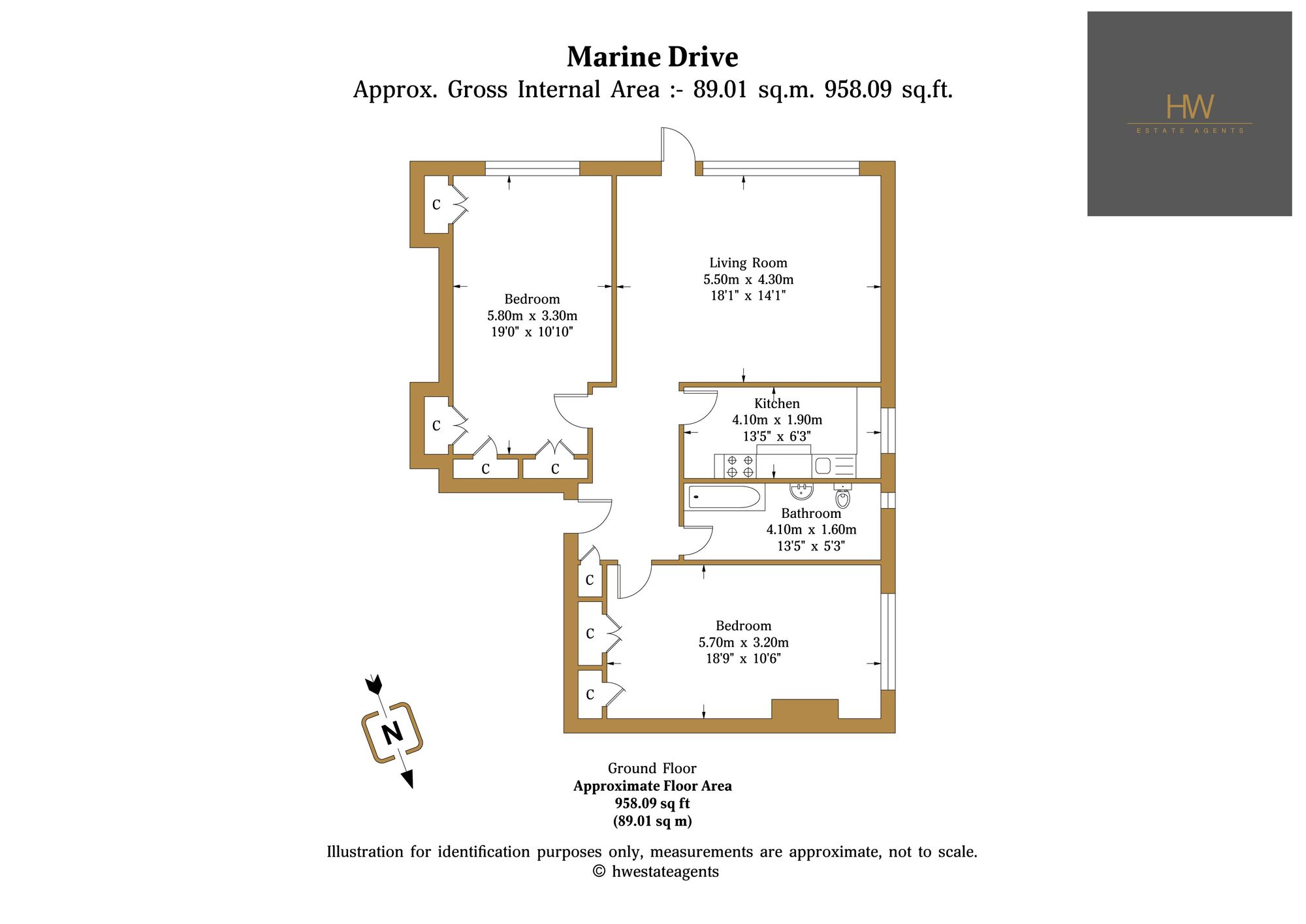 Marine Drive, Brighton floorplan