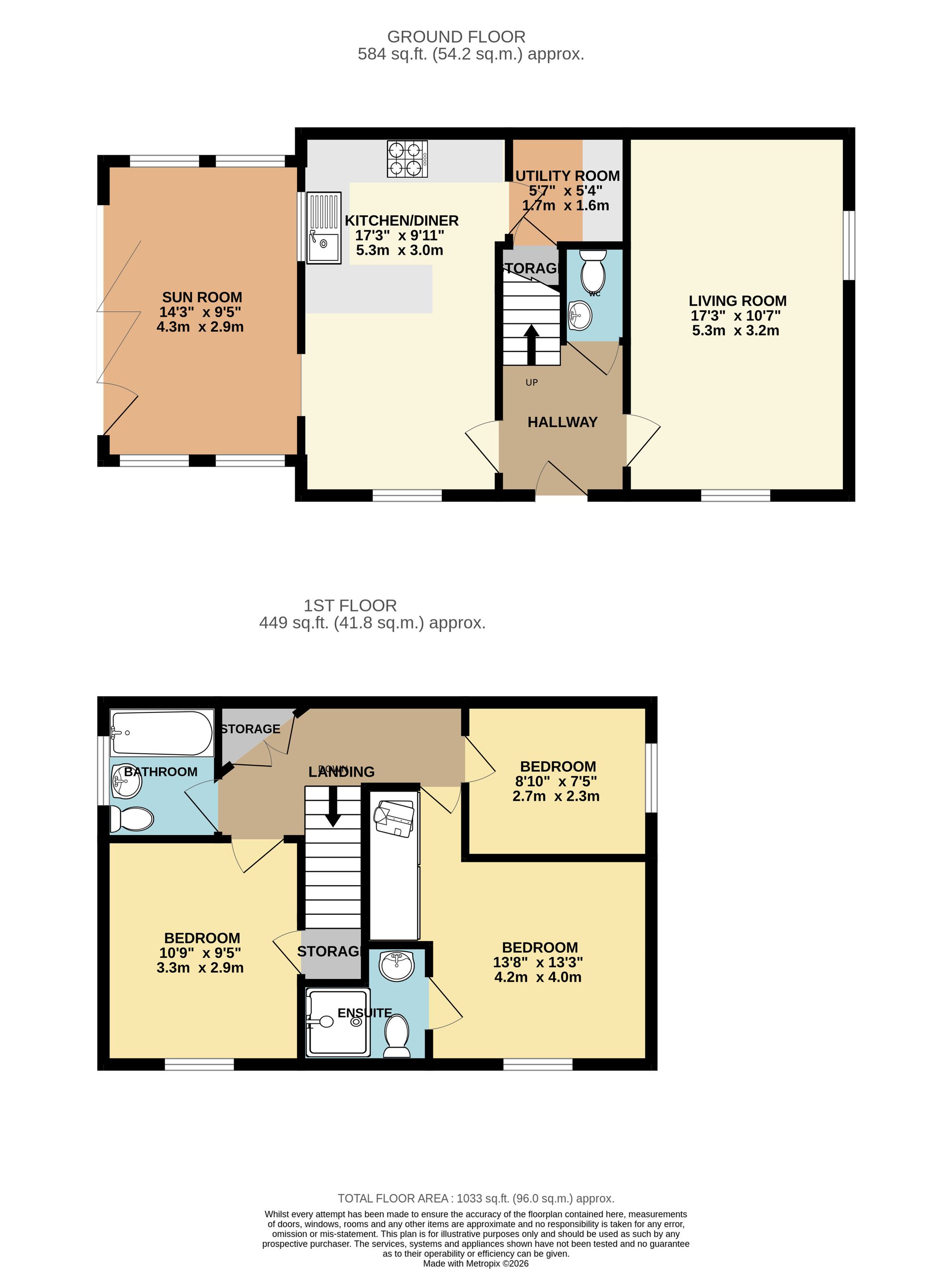 2 Loxley Mews, Doncaster floorplan