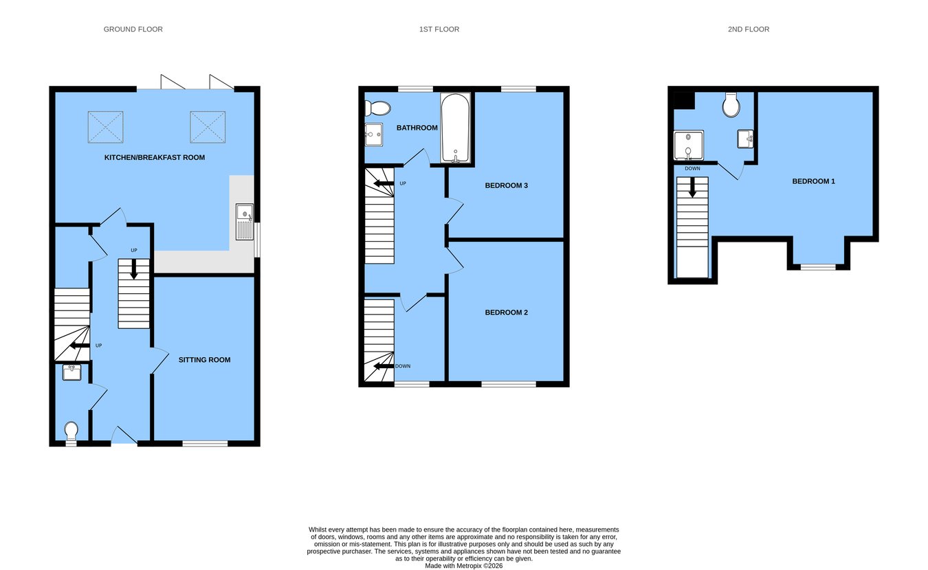 3 Crossing Farm Cottages, Mountfield floorplan