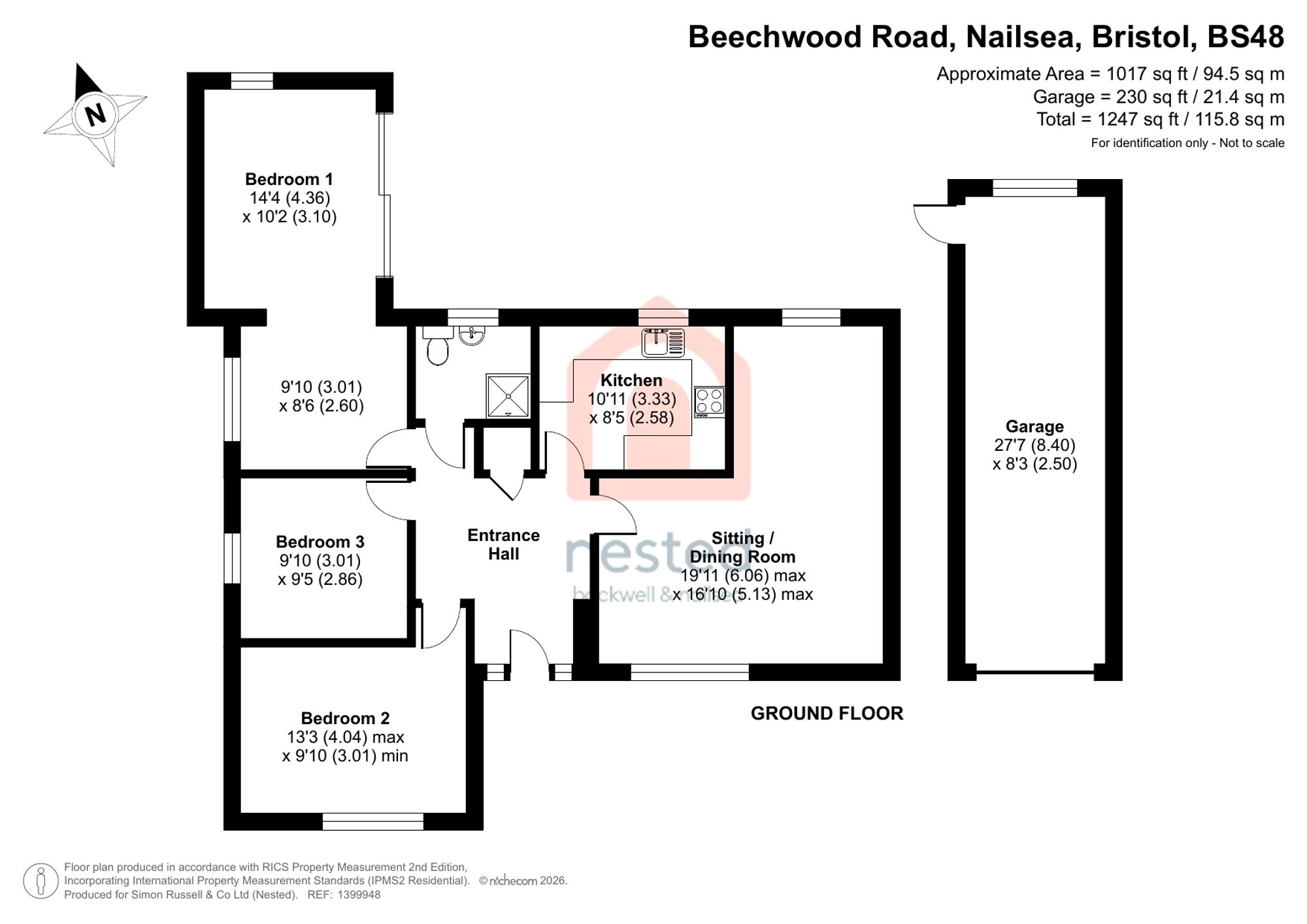5 Beechwood Road, Bristol floorplan