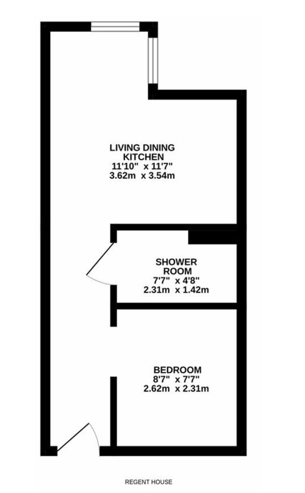 Flat 48 Regent House, Barnsley floorplan