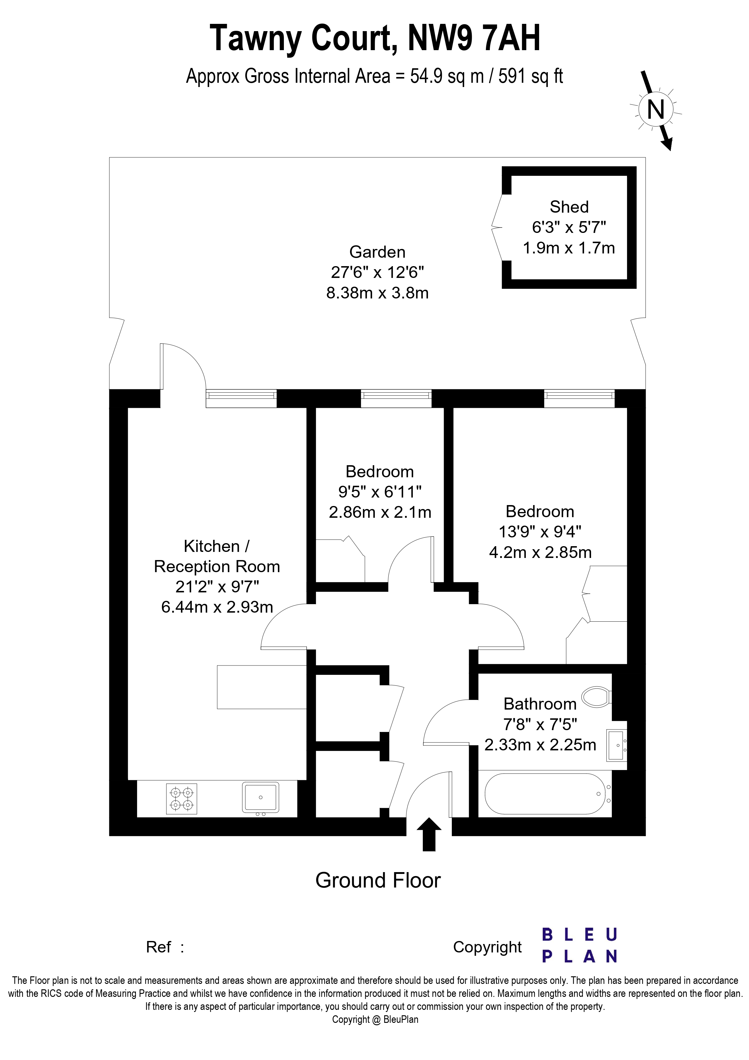 Flat 4, Tawny Court, Shearwater Drive, London floorplan