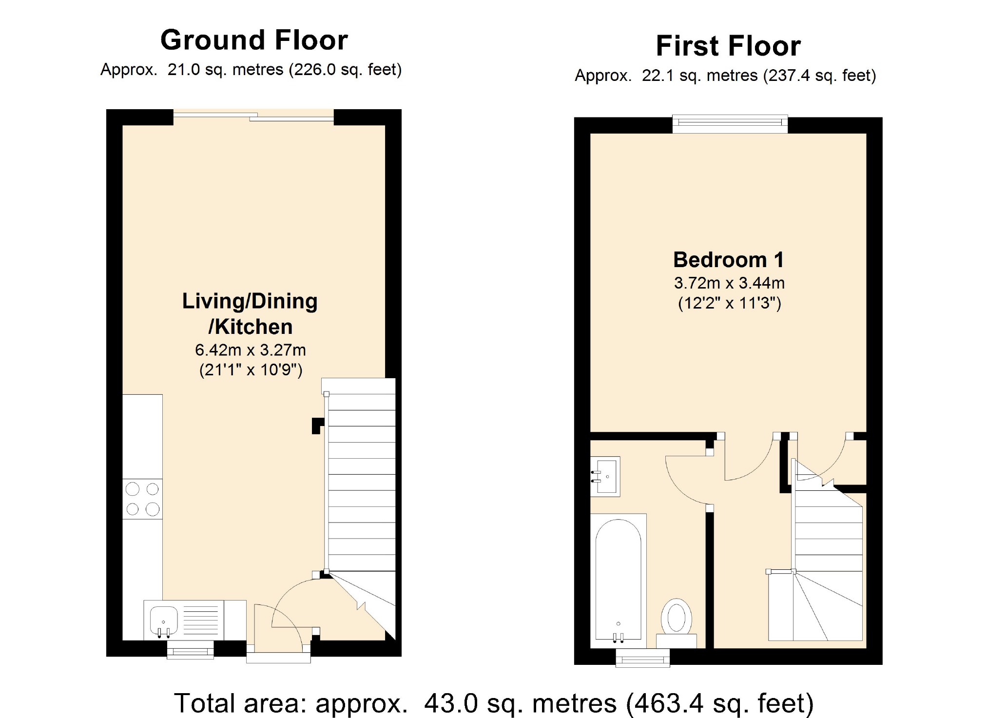 1 Bedrooms End terrace house to rent in Wilkins Close, Stratton, Wiltshire SN2