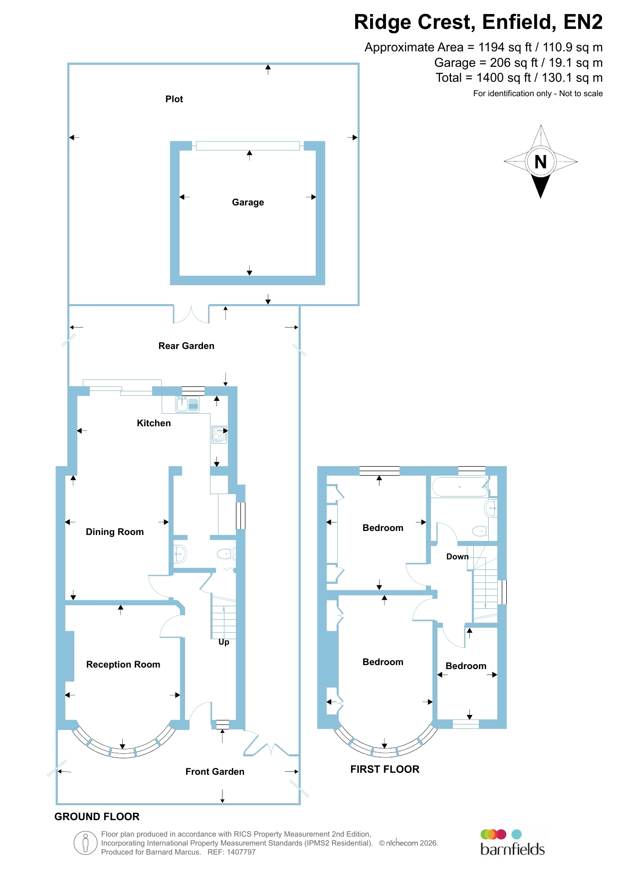 30, Ridge Crest, Enfield floorplan