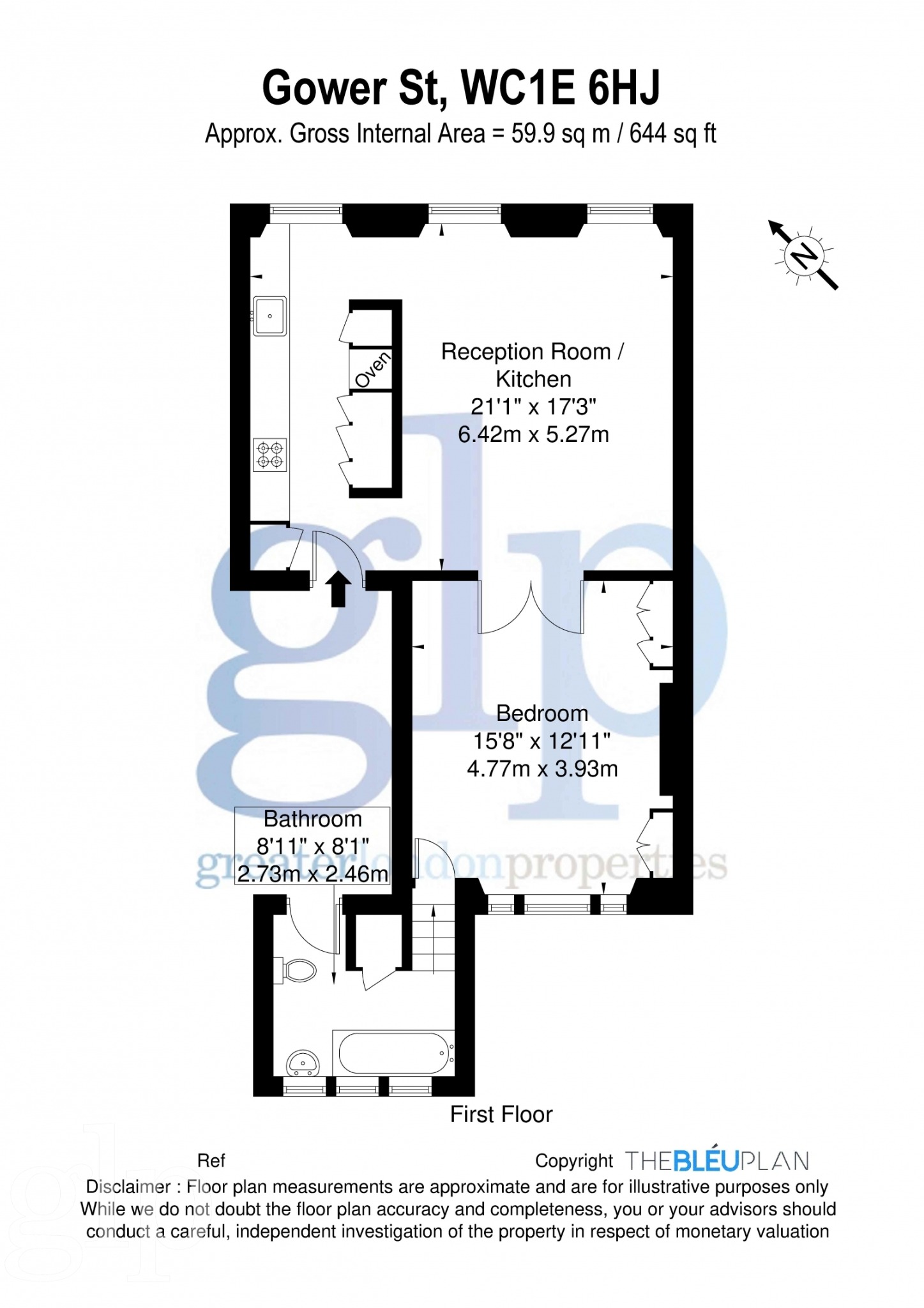 53, Gower Street Bloomsbury, Bloomsbury floorplan