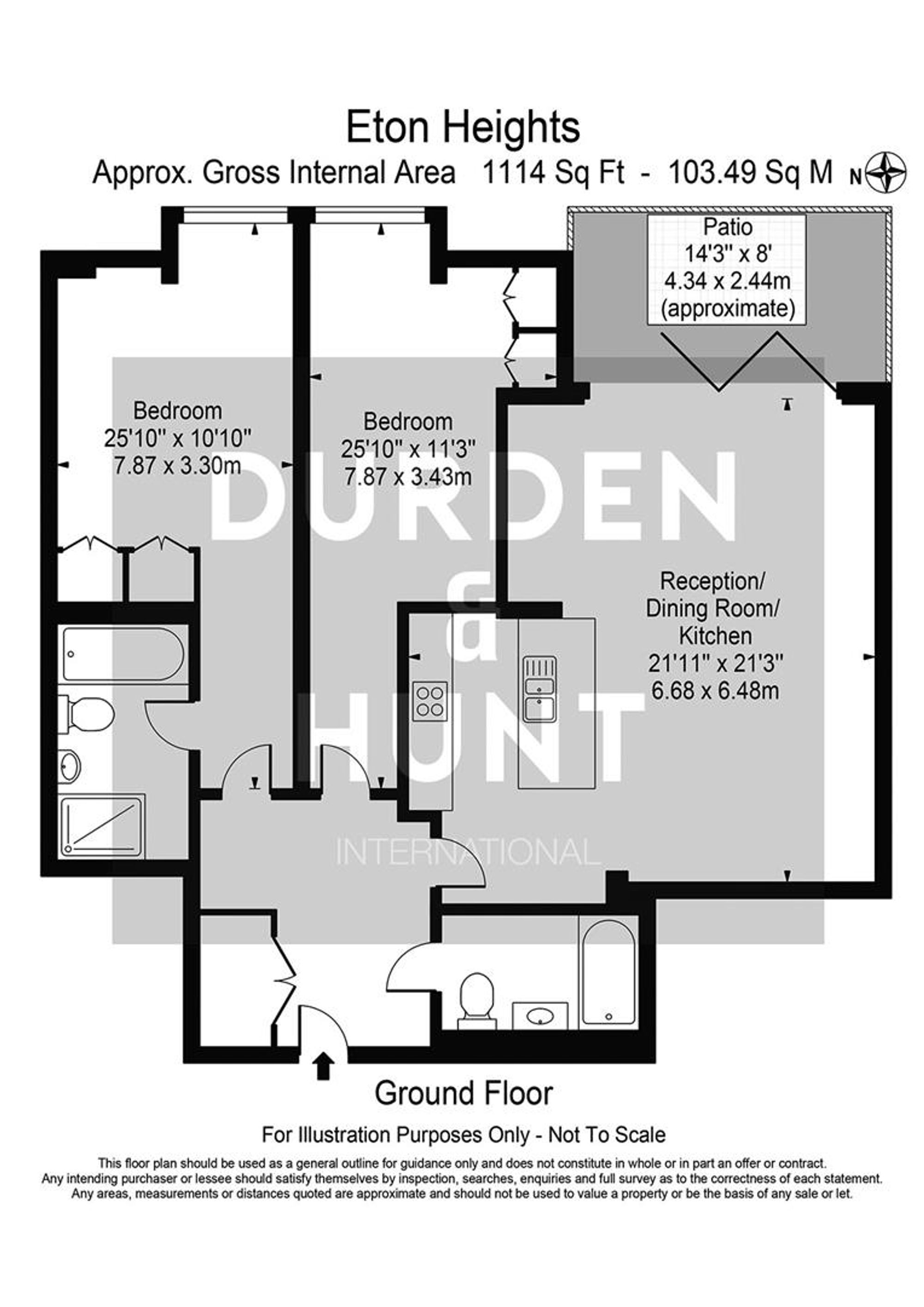 3 Eton Heights, Woodford Green floorplan