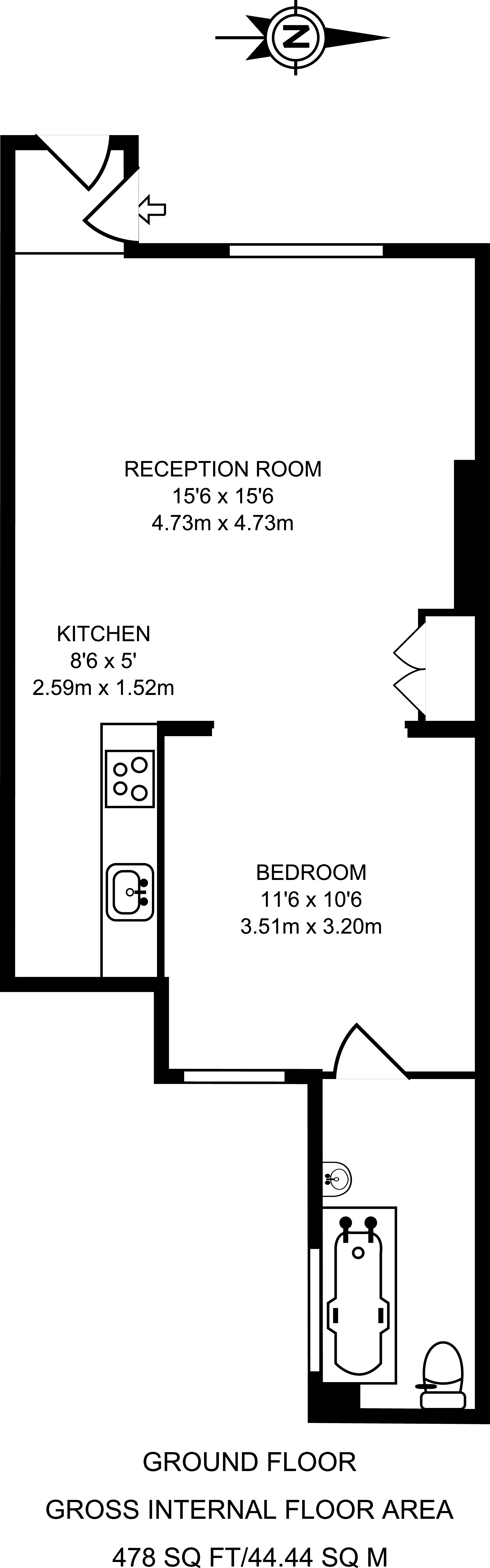 1 Bedrooms Flat to rent in New North Road, Islington N1