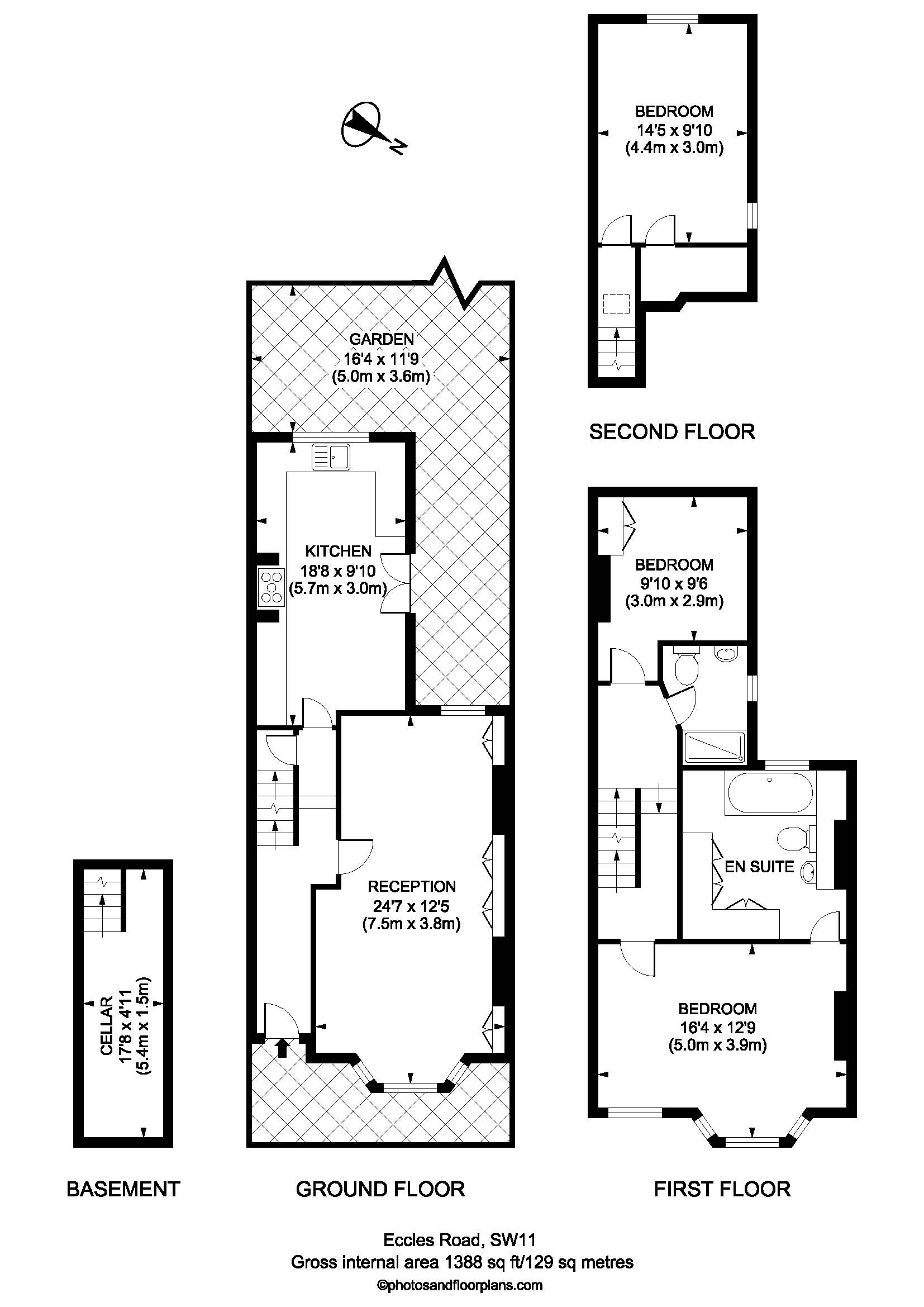 3 Bedrooms Terraced house to rent in Eccles Road, Battersea, London SW11
