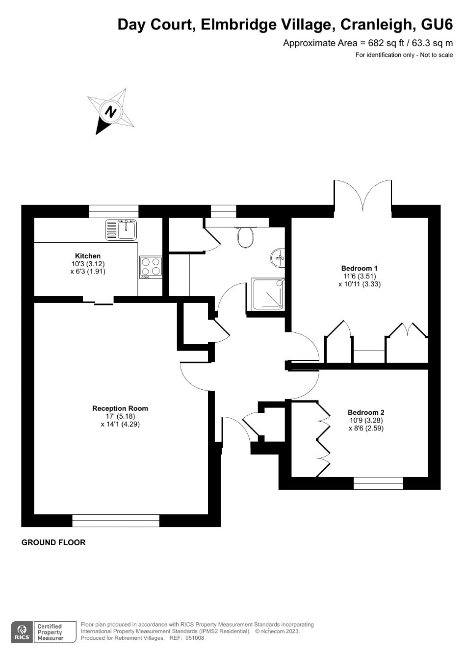 Day Court, Cranleigh, Elmbridge Village, Surrey GU6, 2 bedroom bungalow