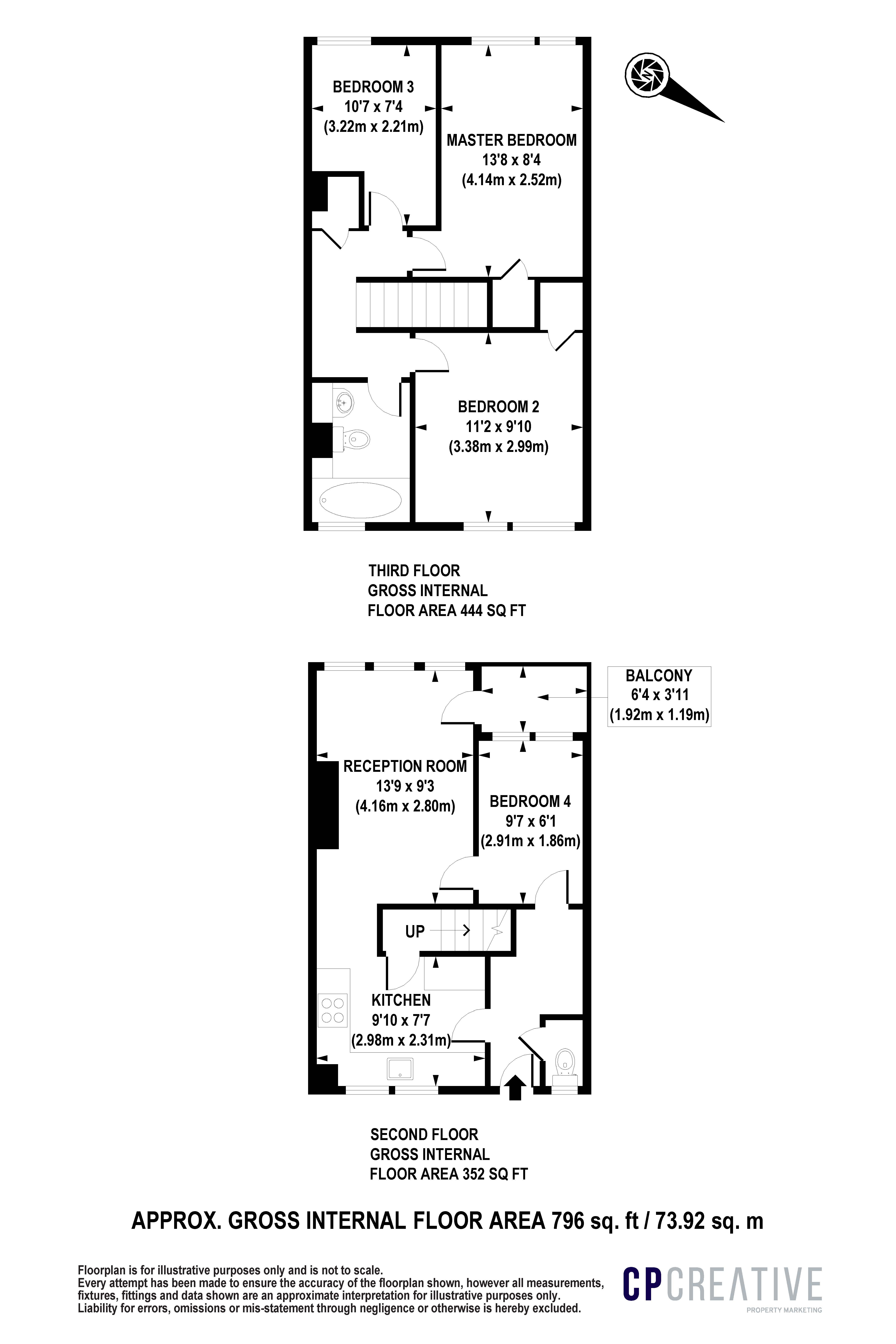 4 Bedrooms Flat to rent in Rupert Gardens, London SW9