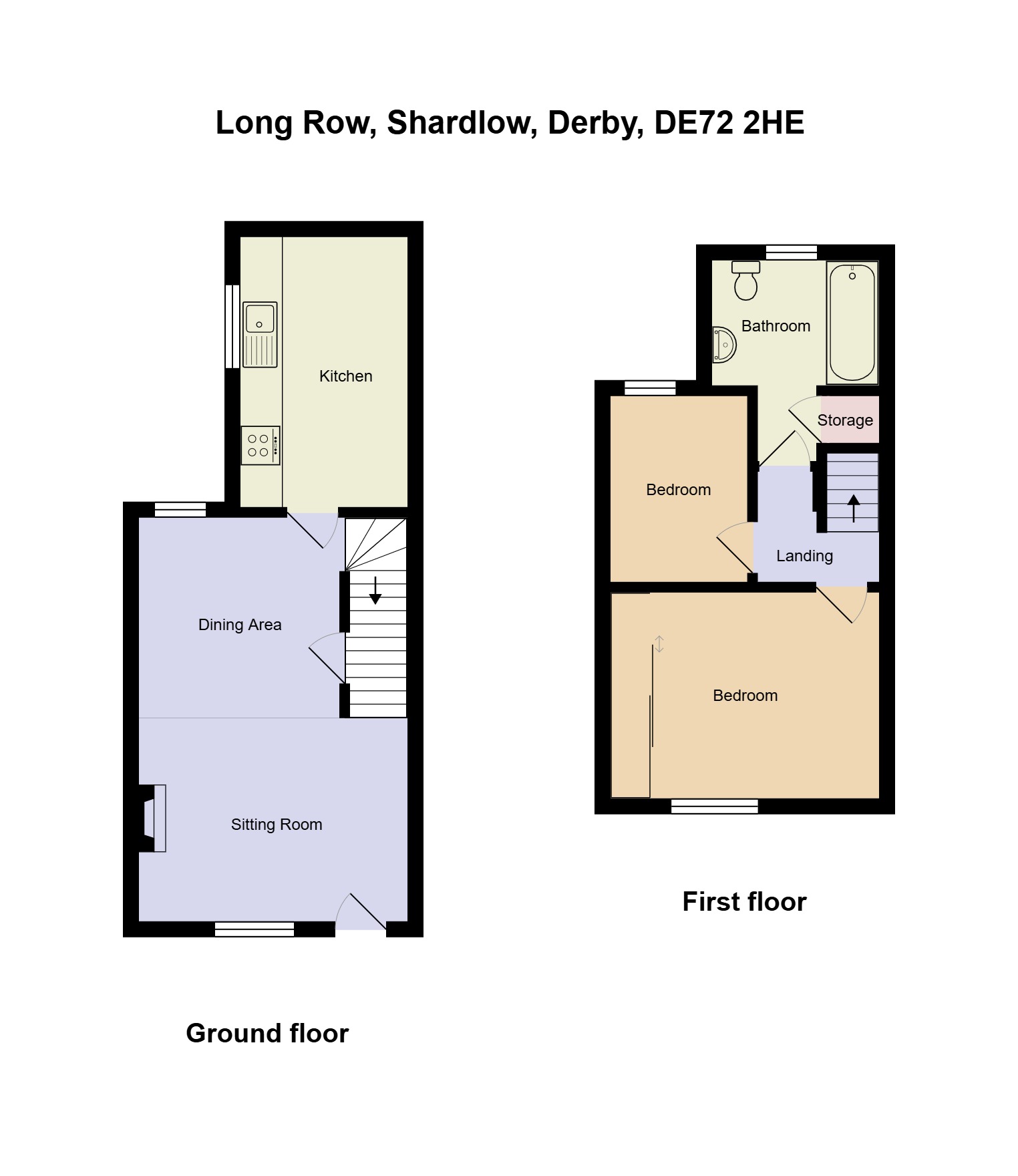 33, Long Row, Shardlow floorplan