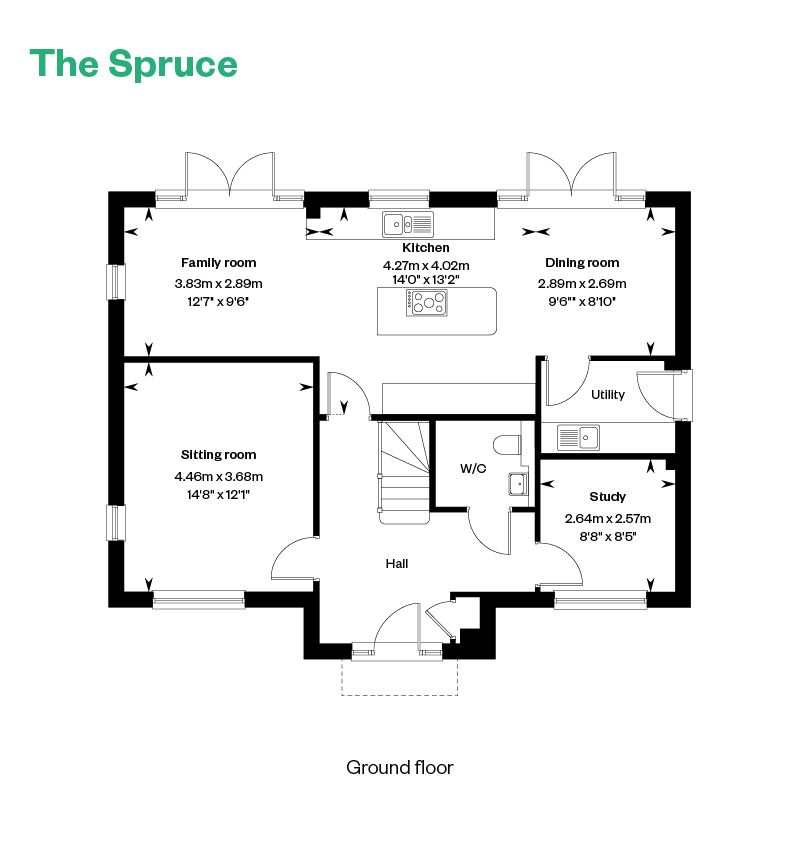 84, Wheldon Lane, Crowthorne, Rg40 3Ga floorplan