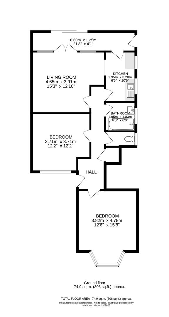 Flat 3, Greensleeves Manor, Grove Road, Sutton floorplan