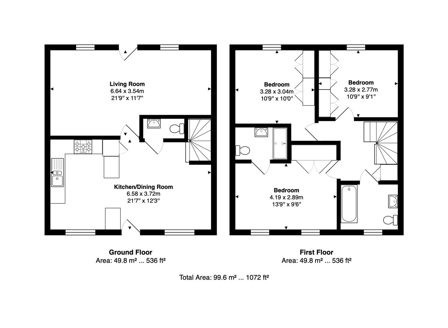10, Harrison Lane, Hertford floorplan