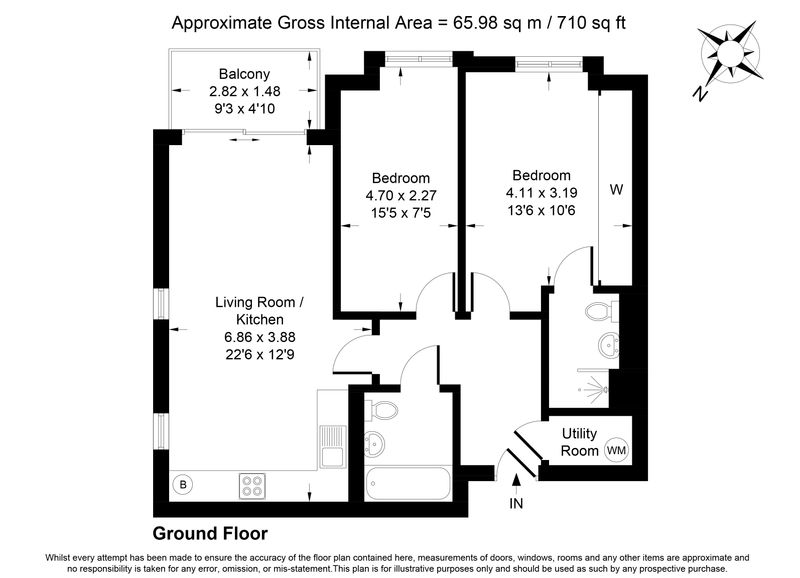 Frays Avenue, West Drayton UB7, 2 bedroom flat to rent 60963346